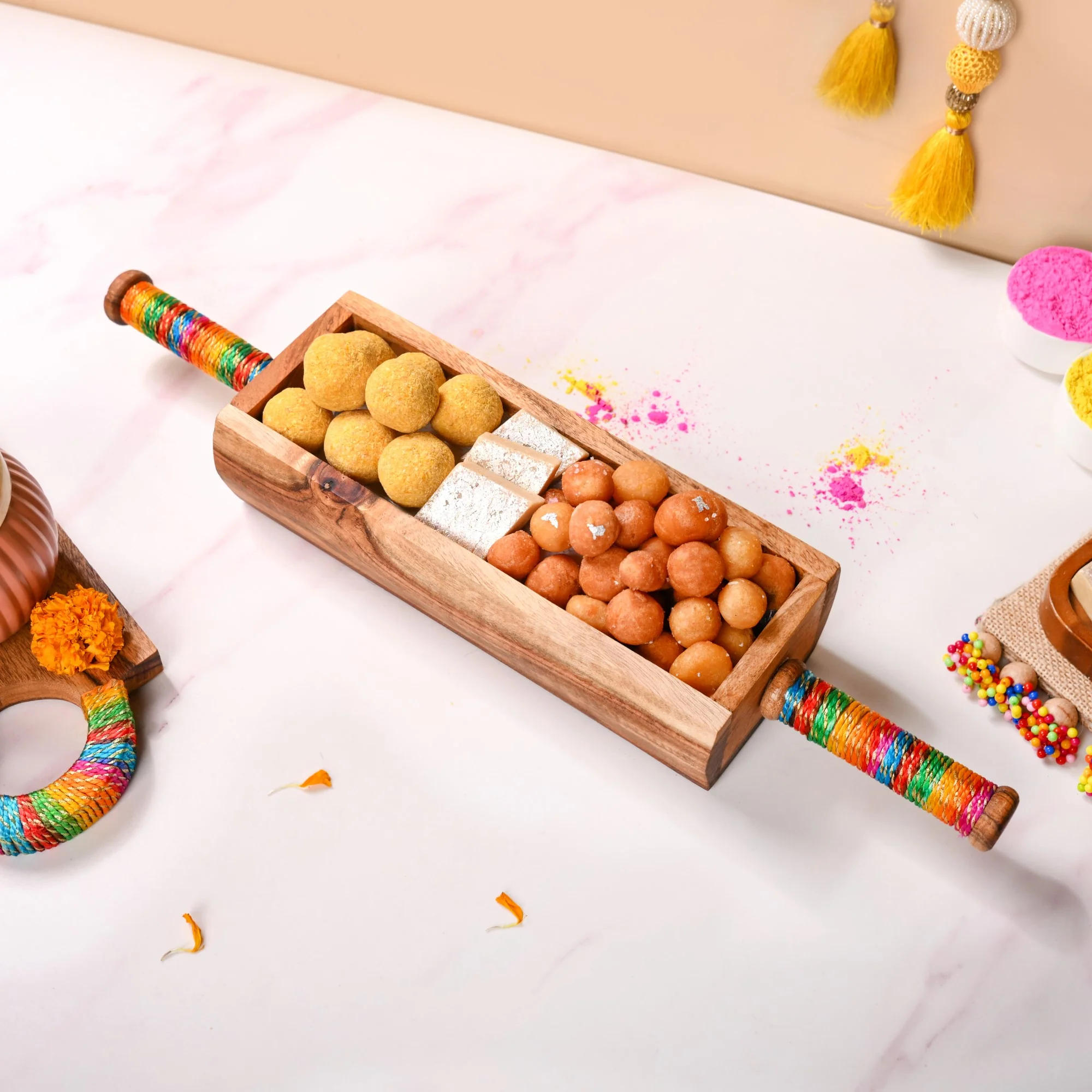Colourful Thread Serving Platter - Image 6
