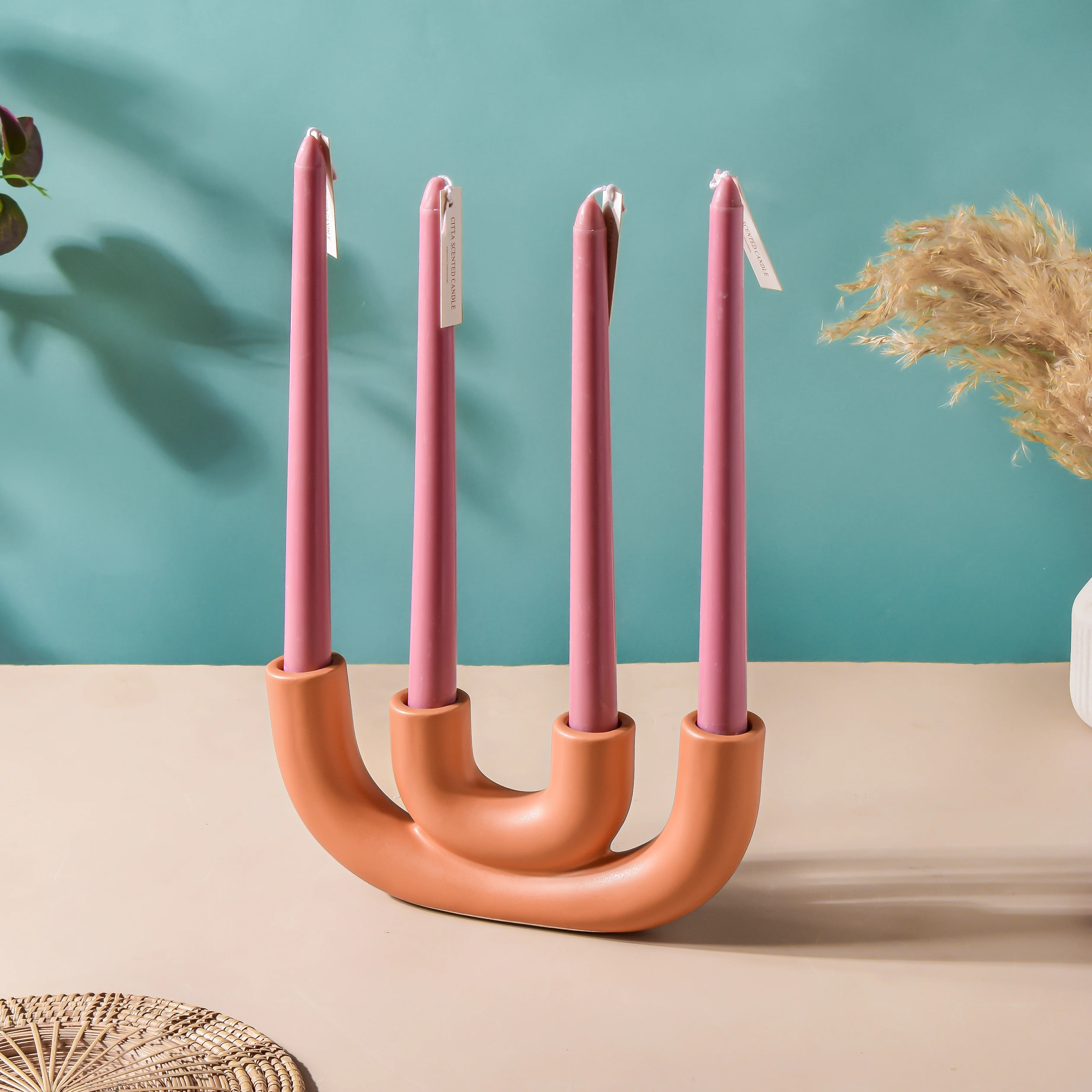 Contemporary Ceramic Candle Stand - Image 2