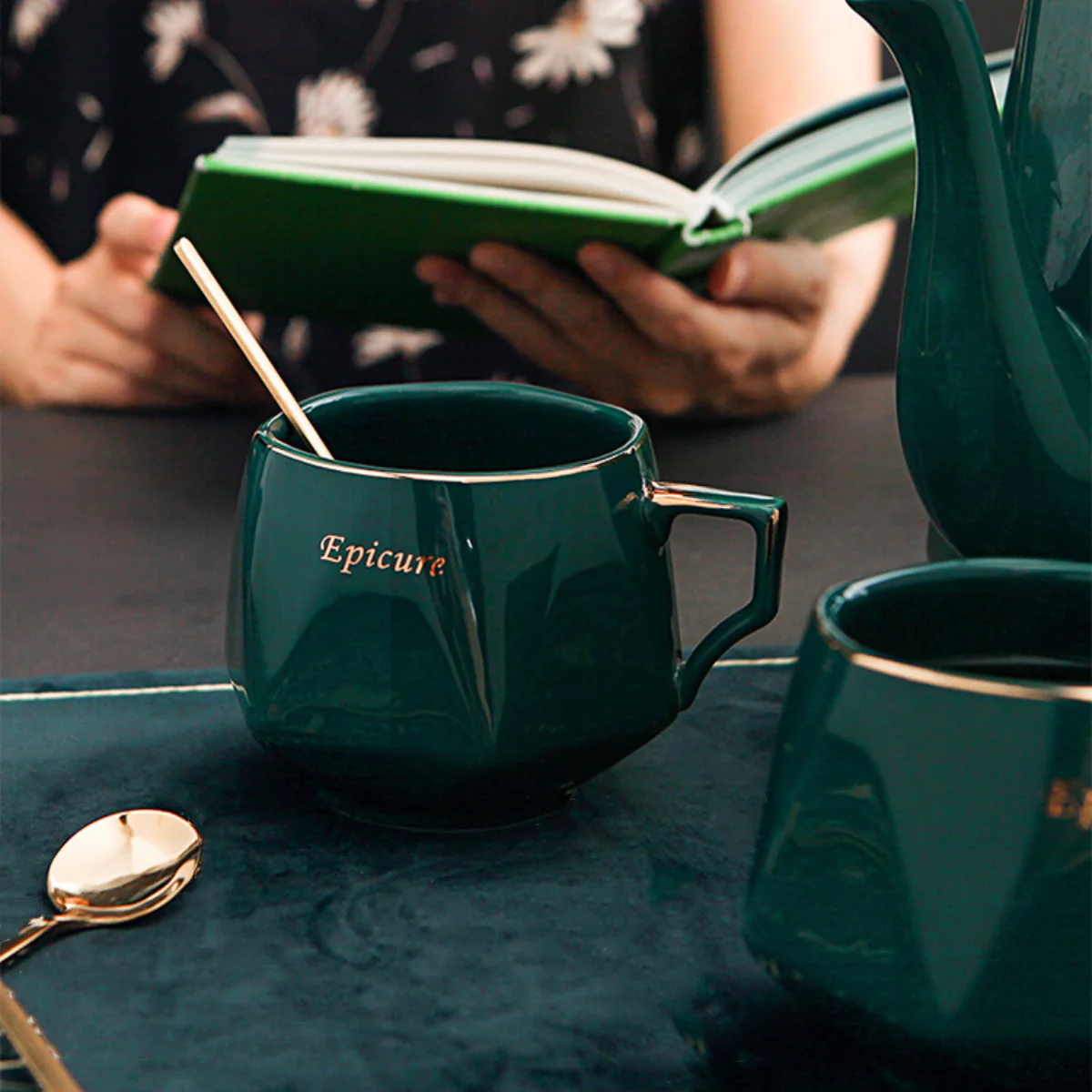 Contemporary Tea Set Green - Image 13