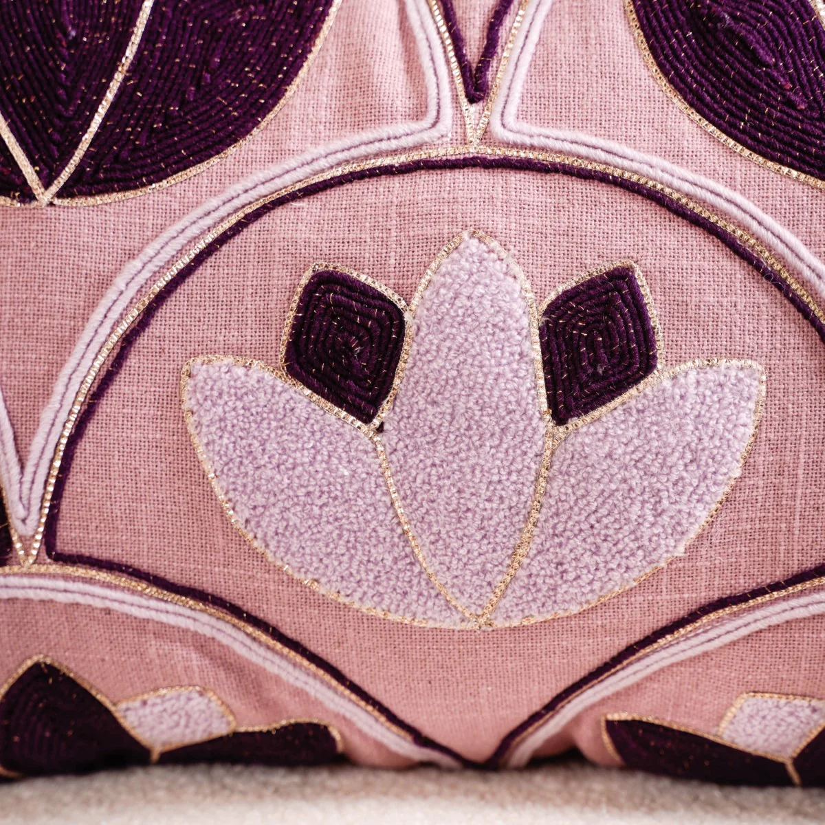 Contemporary Tufted Lotus Cushion Cover 18x11 Inch - Image 7