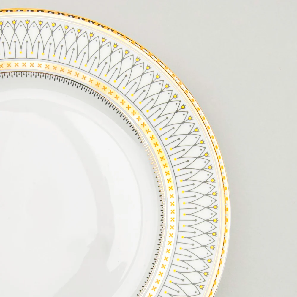 Gold Detailed Glam Quarter Plate 8 Inch - Image 4