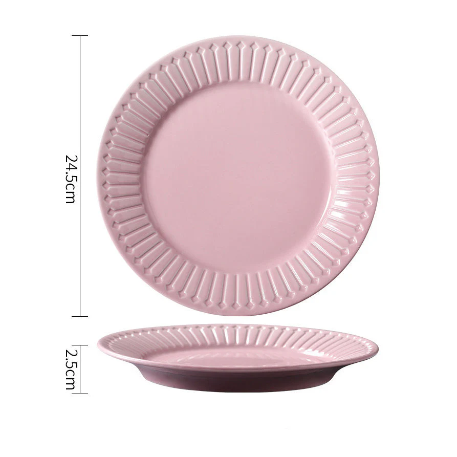 Royal Pasta Plate Pink 9 Inch - Image 3