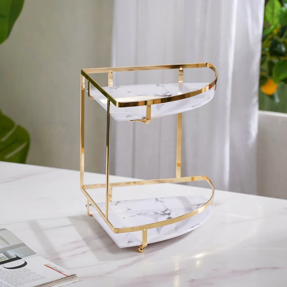 Corner Storage Rack Double Decker - Image 3