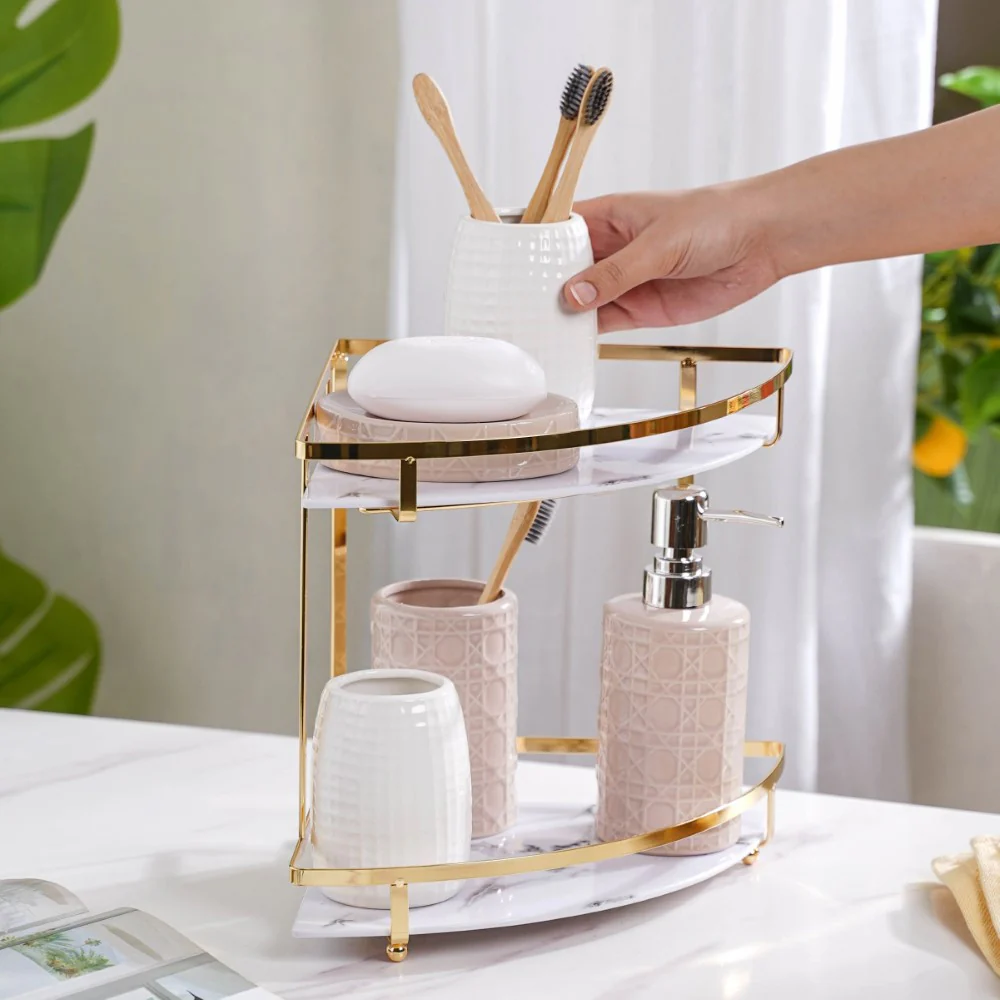 Corner Storage Rack Double Decker - Image 5