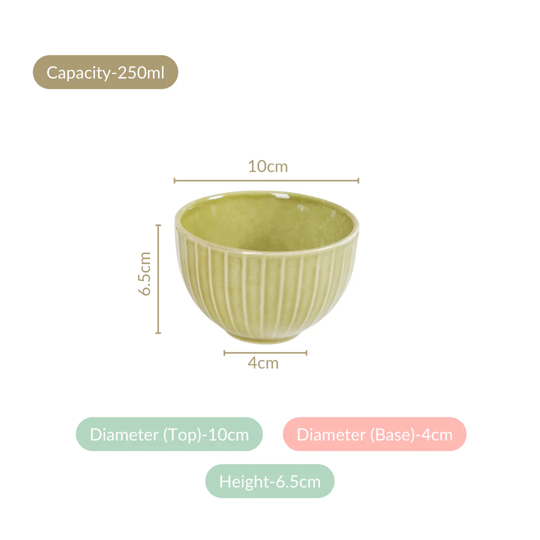 Costola Small Bowls For Snacks Set Of 6 250ml - Image 4