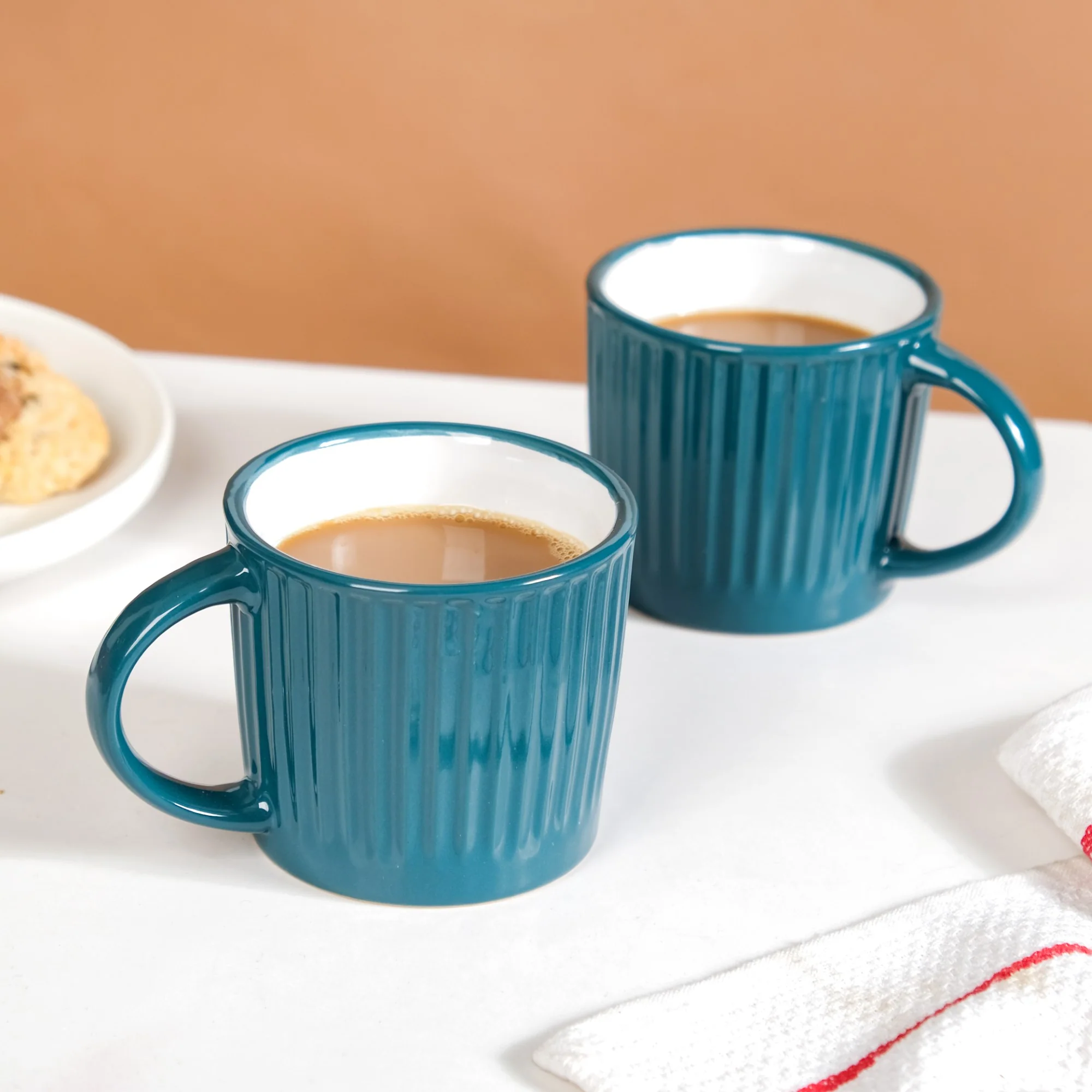 Cresta Daily Coffee Mug Set Of 6 Dark Green 300ml - Image 2
