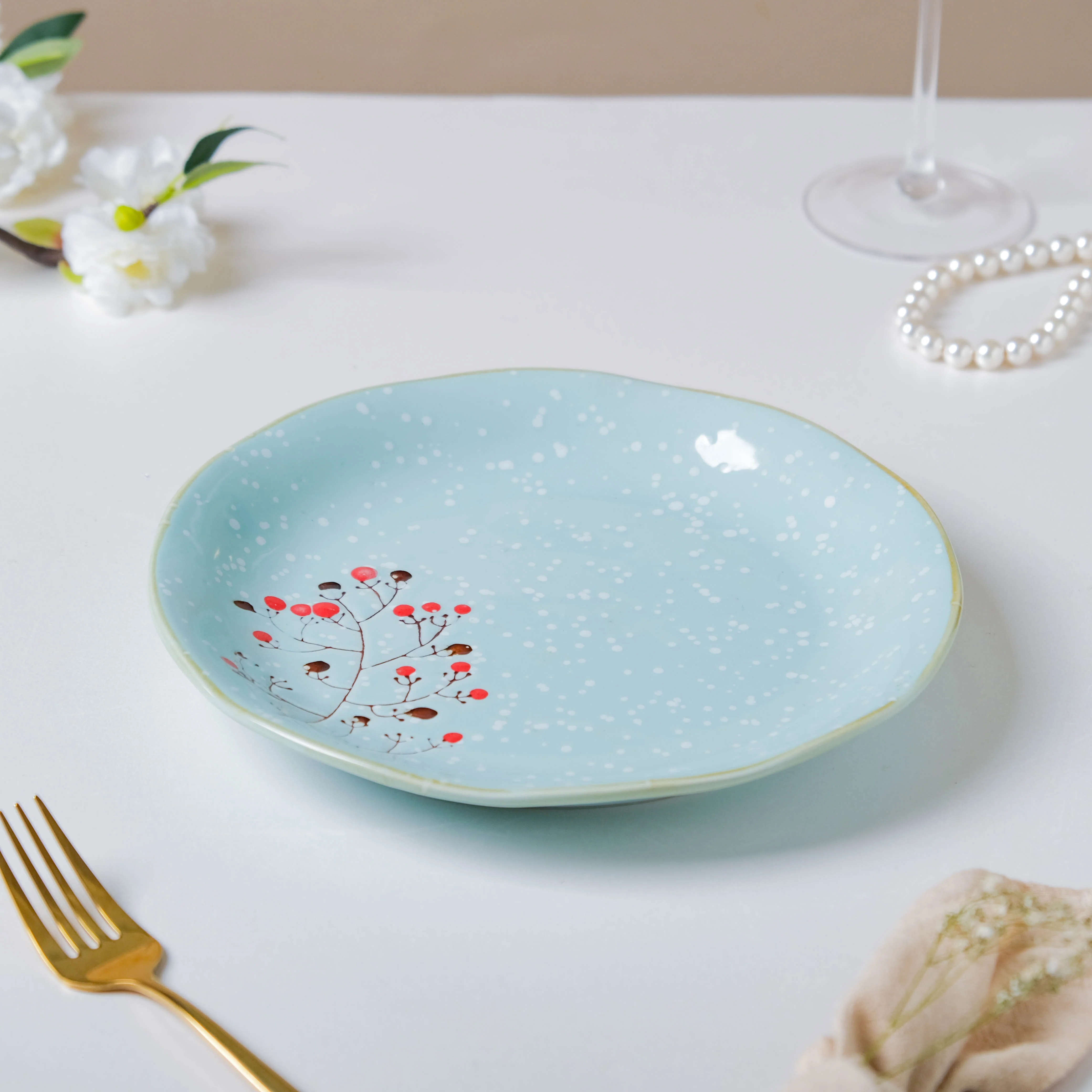 Cherry Gloss Dinner Plate 9 Inch - Image 6
