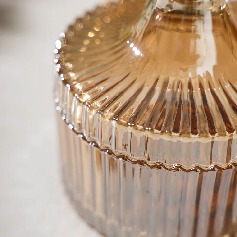 Crystal Glass Amber Luxury Jar 250 ml - Image 7