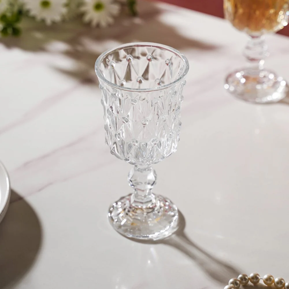 Crystal Wine Glass With Stem Set Of 4 200 ml - Image 10