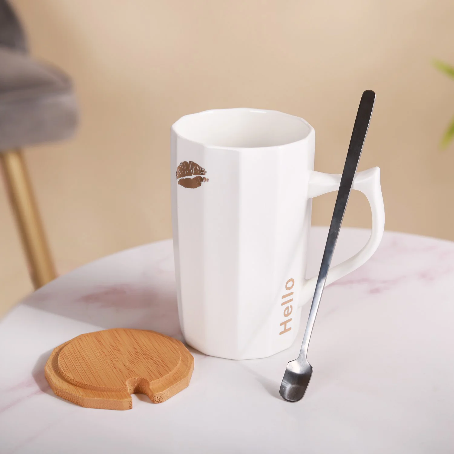 Cup With Lid and Spoon - Image 5