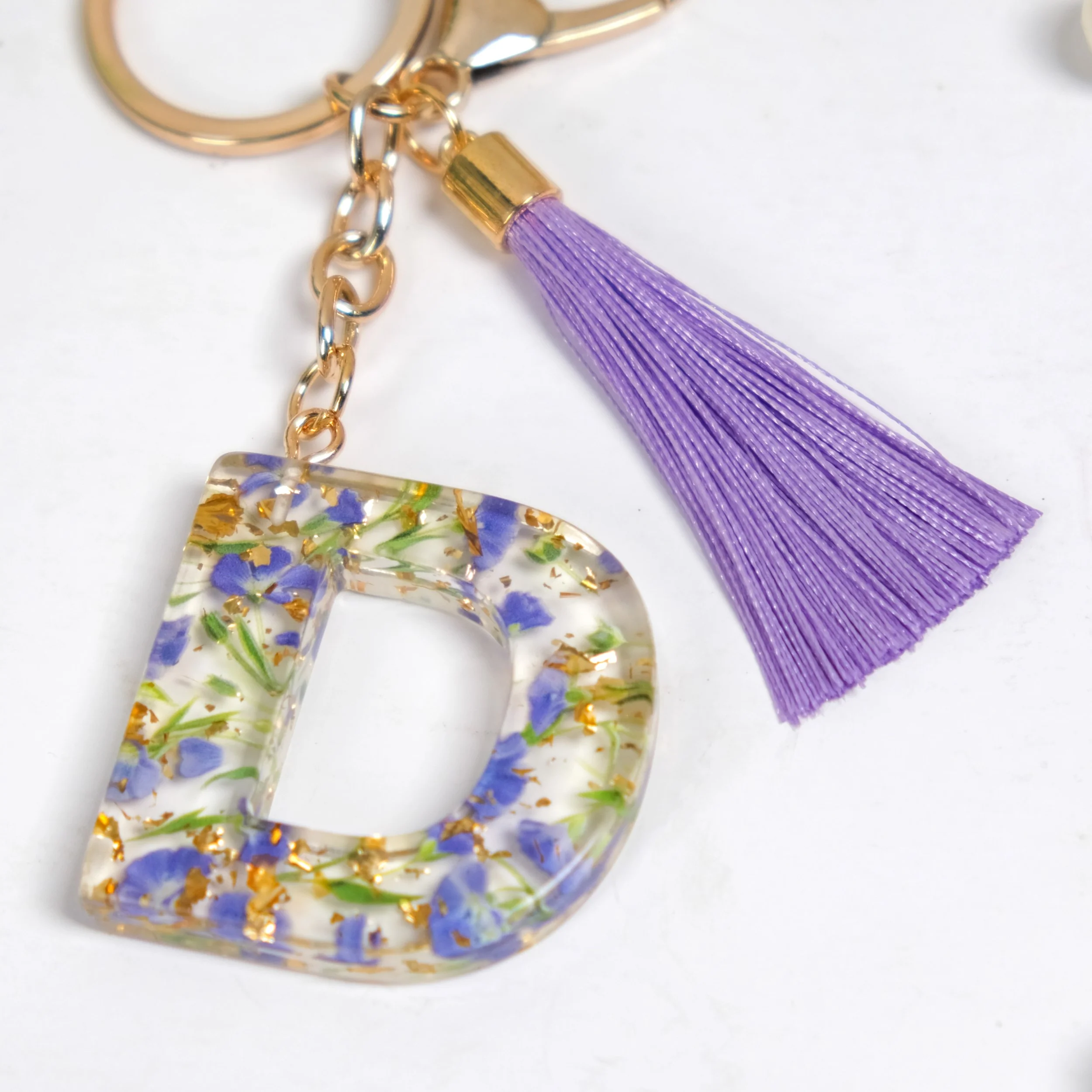 Dainty And Dreamy D Dual Hook Keychain - Image 7