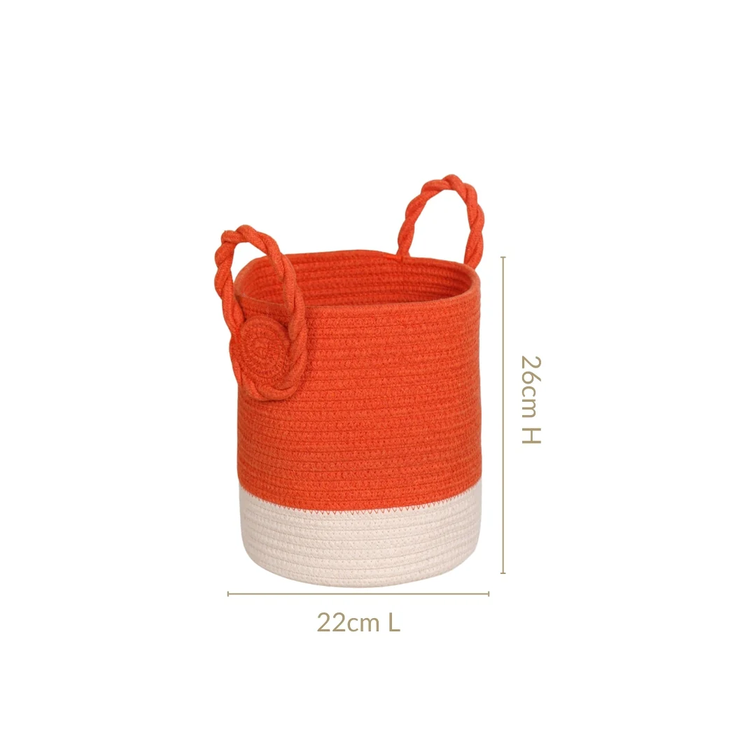 Dainty Dual Colour Storage Basket 26cm - Image 4