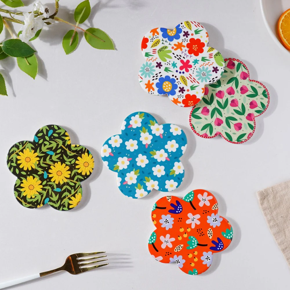 Daisy Bluefield Floral Ceramic Coaster Set Of 4 - Image 9