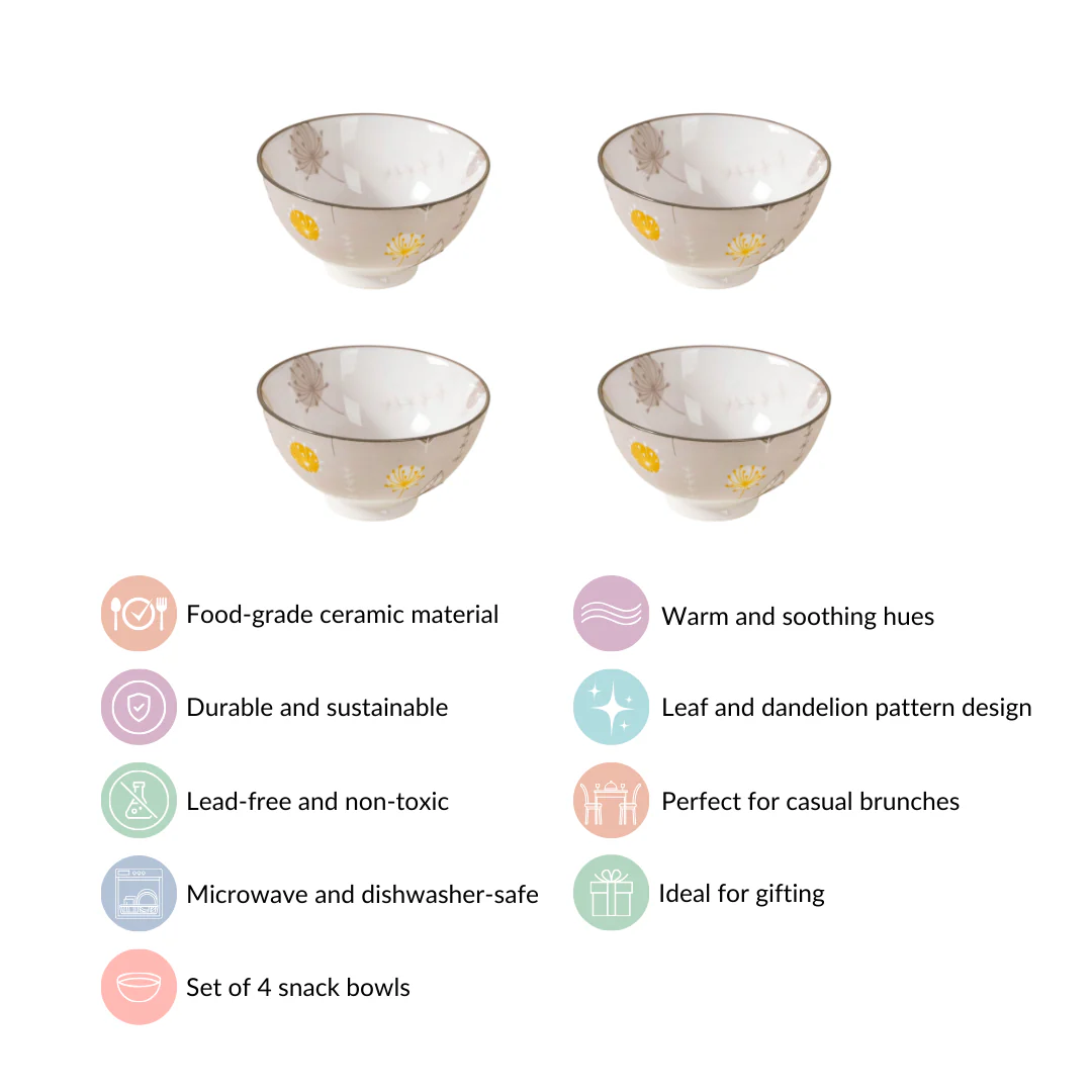 Dandelion Snack Bowls Set Of 4 300ml - Image 6