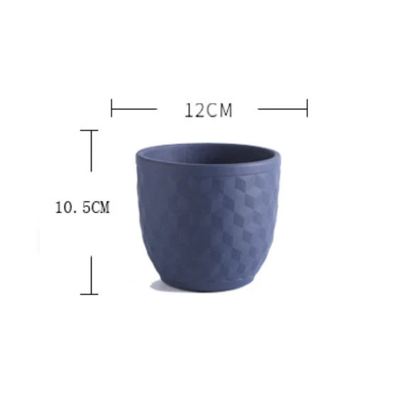 Dark Toned Hexagonal Pattern Pot - Image 11
