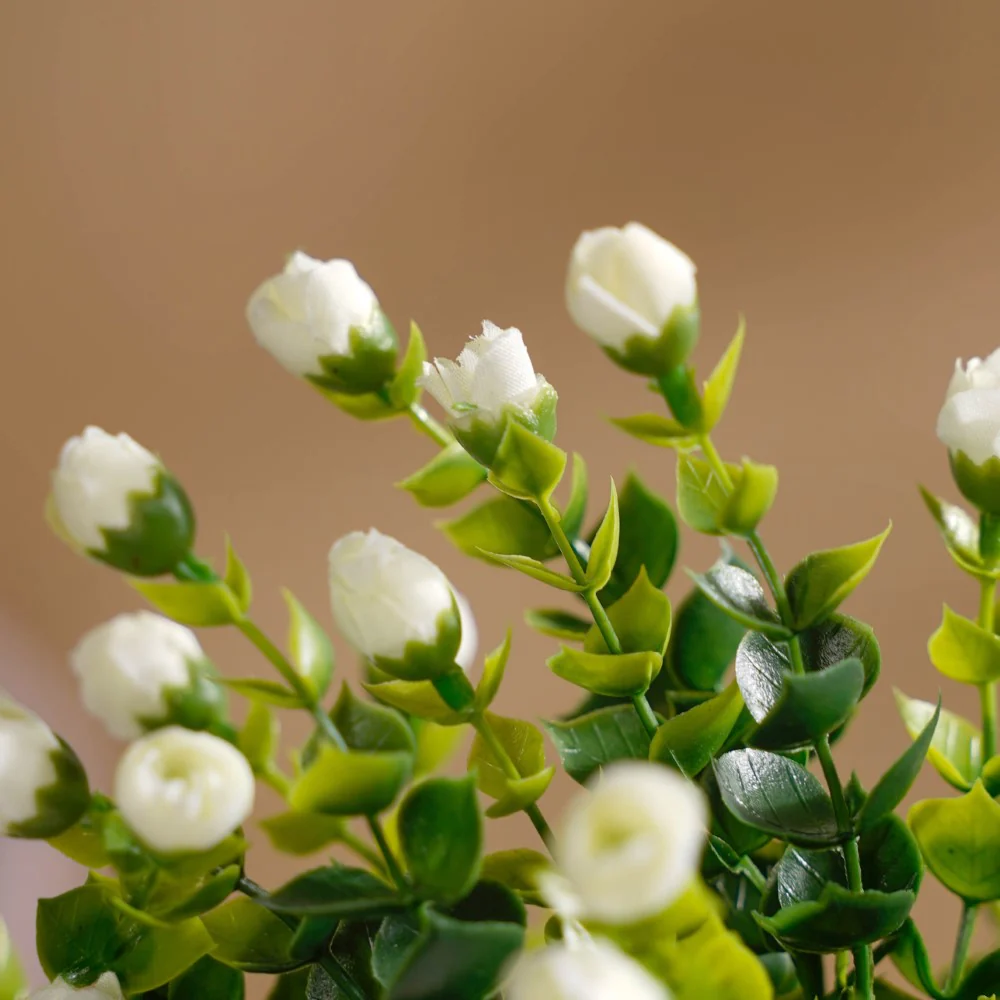 Decorative Flower Bud Stem White Set Of 2 - Image 4