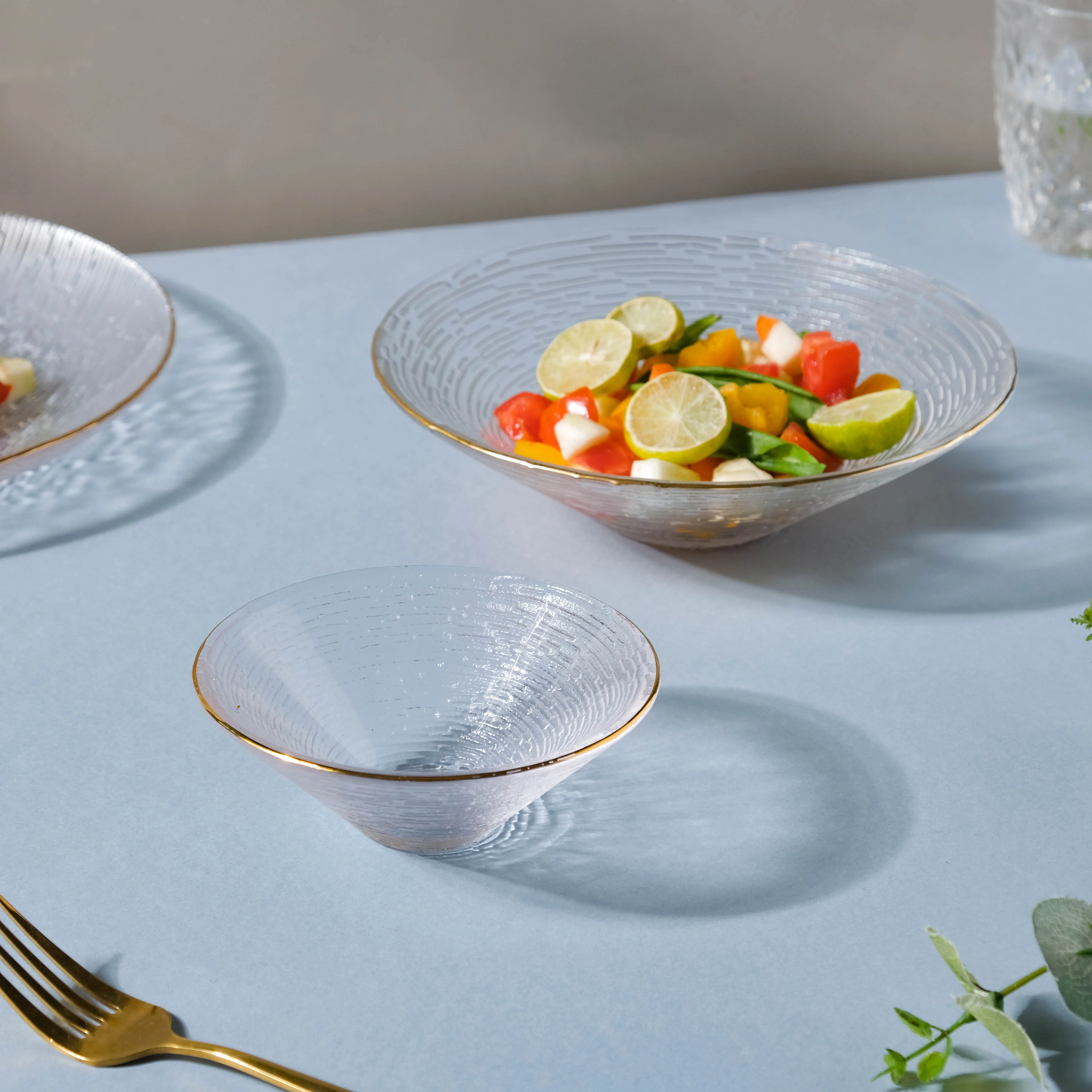 Decorative Glass Salad Bowl - Image 5