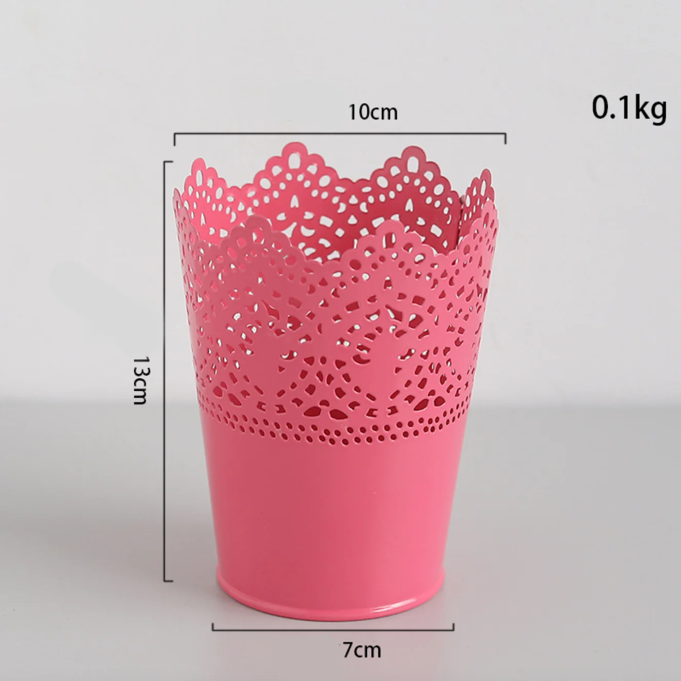 Decorative Metal Lace Design Planter Basket - Image 4