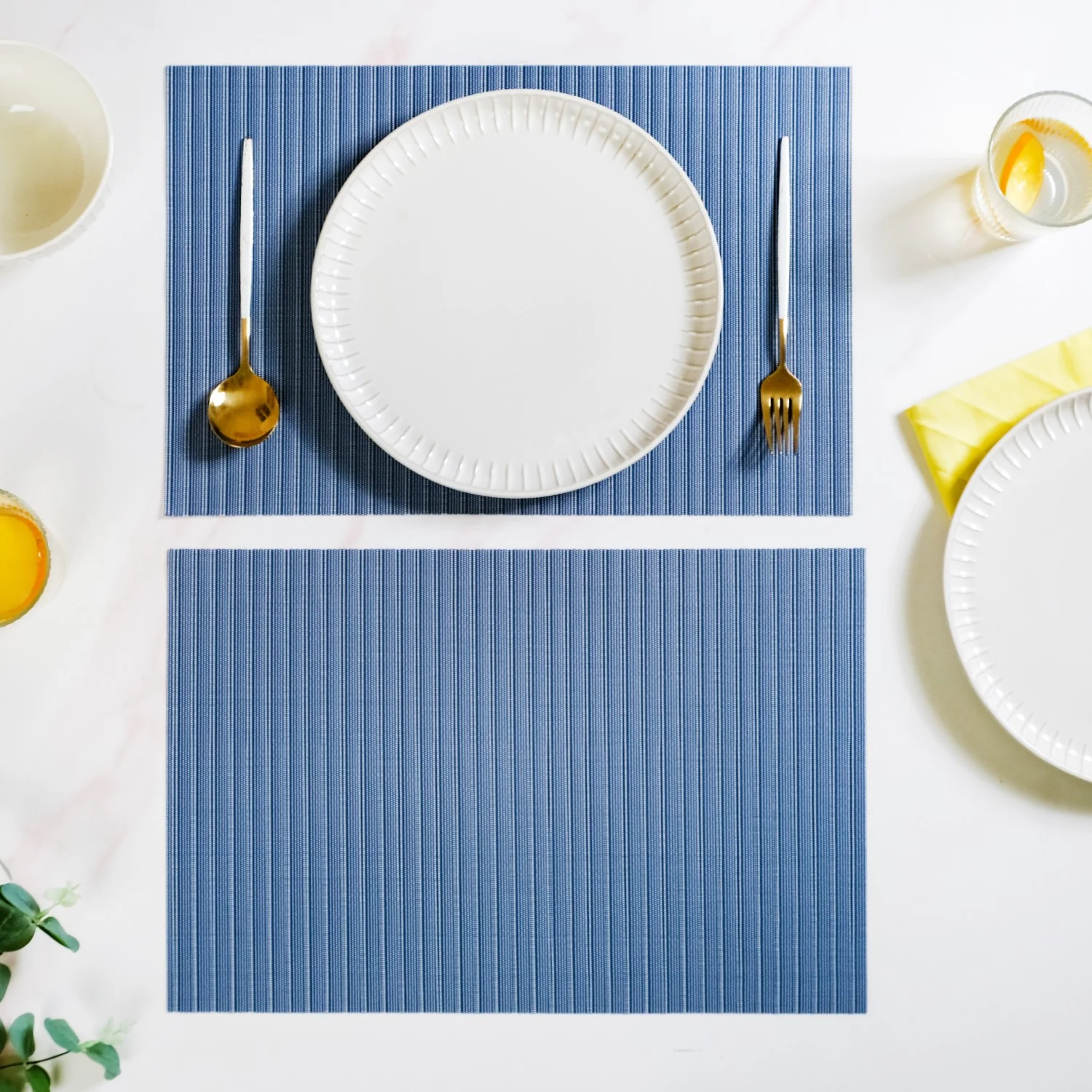 Deep Blue Dinner Table Mat Set Of 6 - Image 7