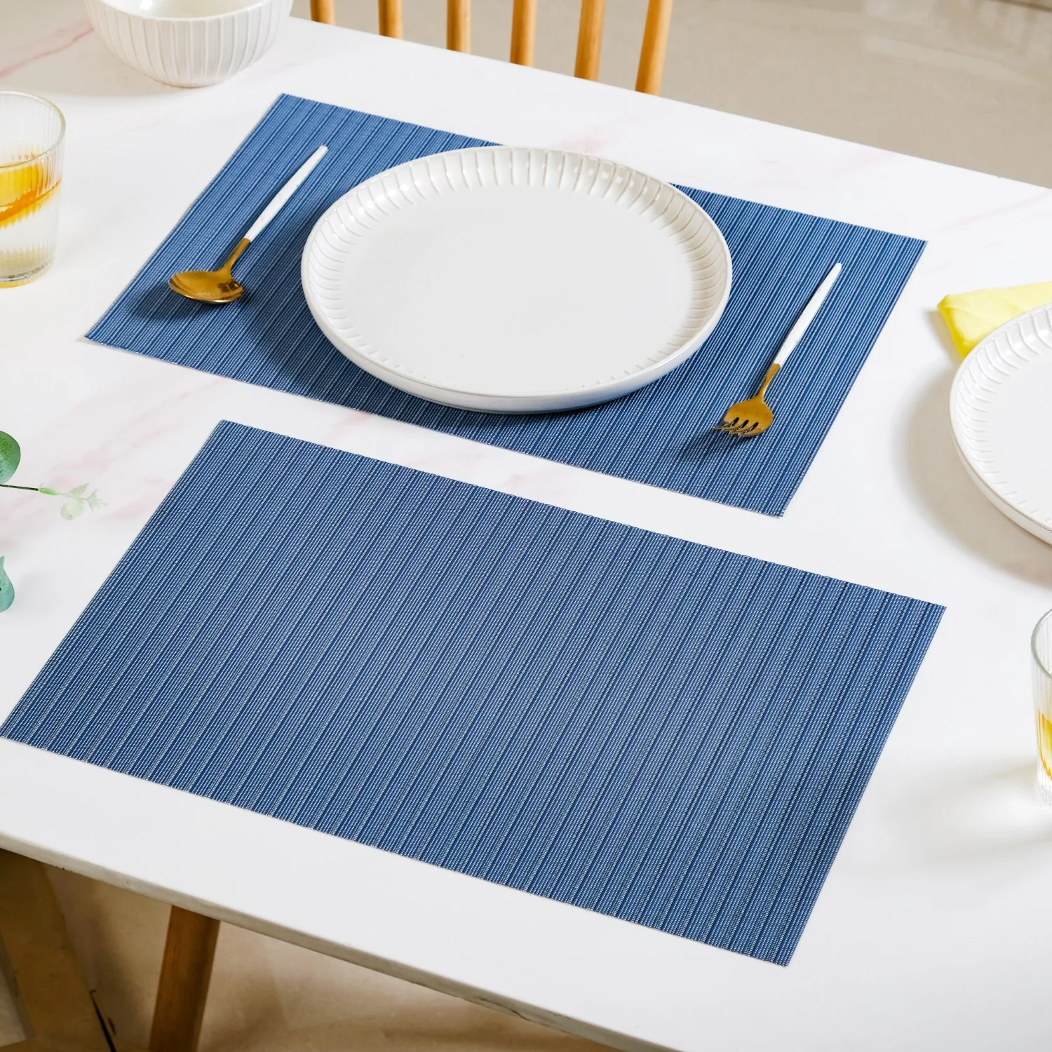 Deep Blue Dinner Table Mat Set Of 6 - Image 8