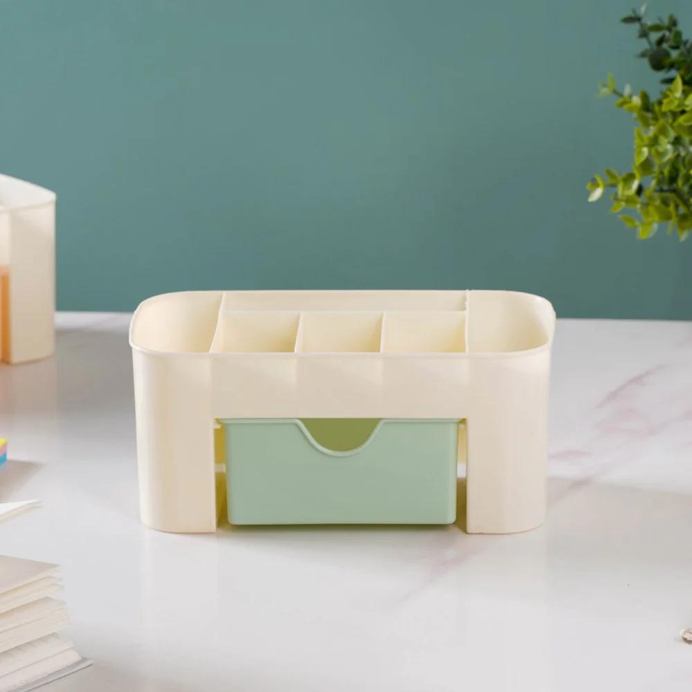Desk Organizer With Drawer Beige - Image 14