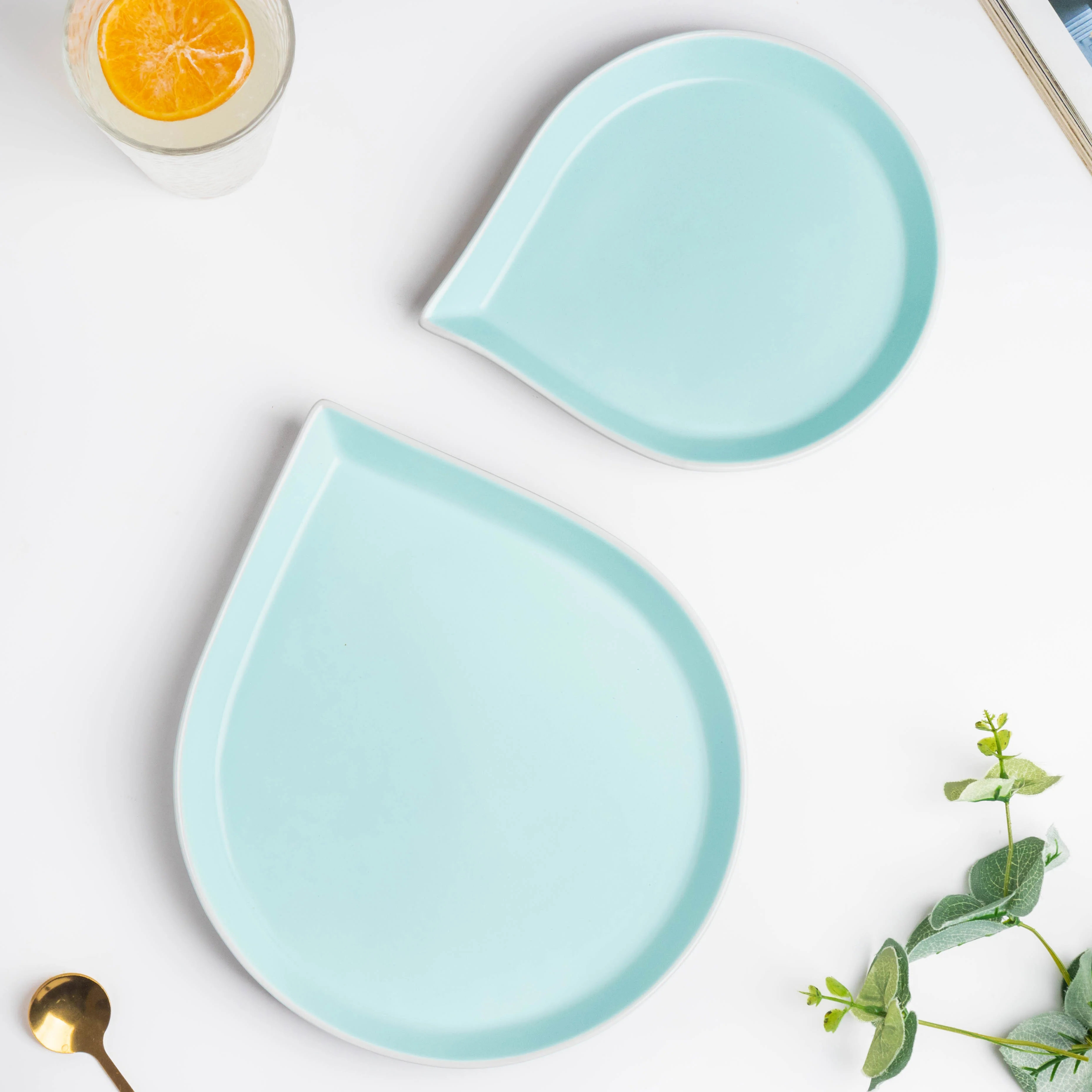 Dew Pink And Blue 19 Piece Pasta Snack Set For 6 - Image 6