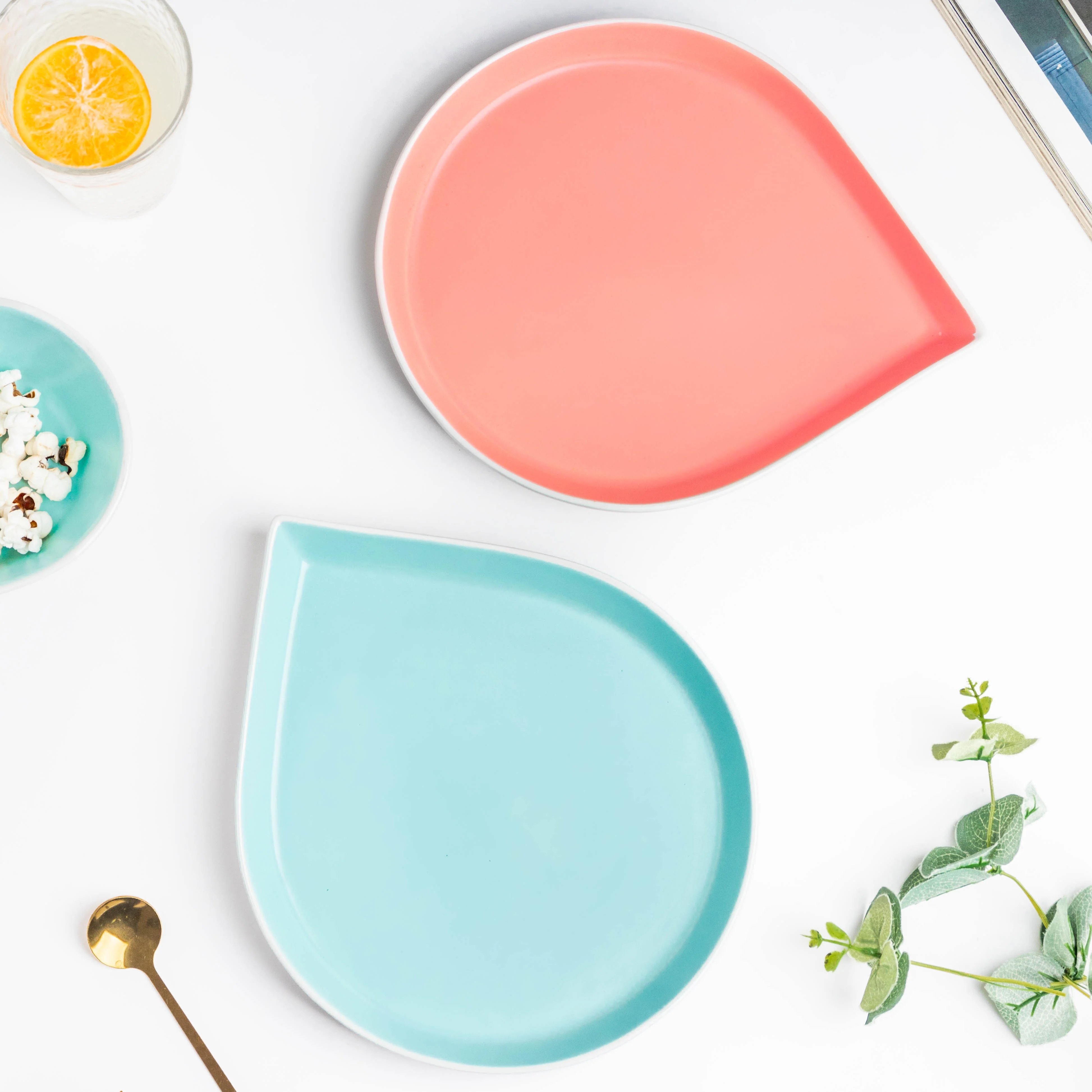 Dew Pink Snack Plate 10 Inch - Image 5