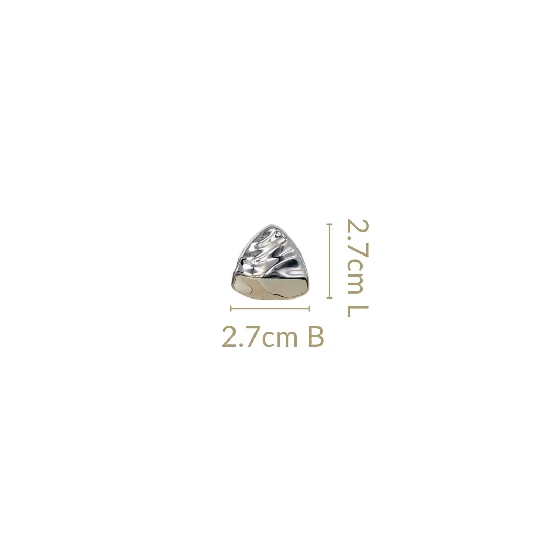 Distressed Metal Silver Studs - Image 3