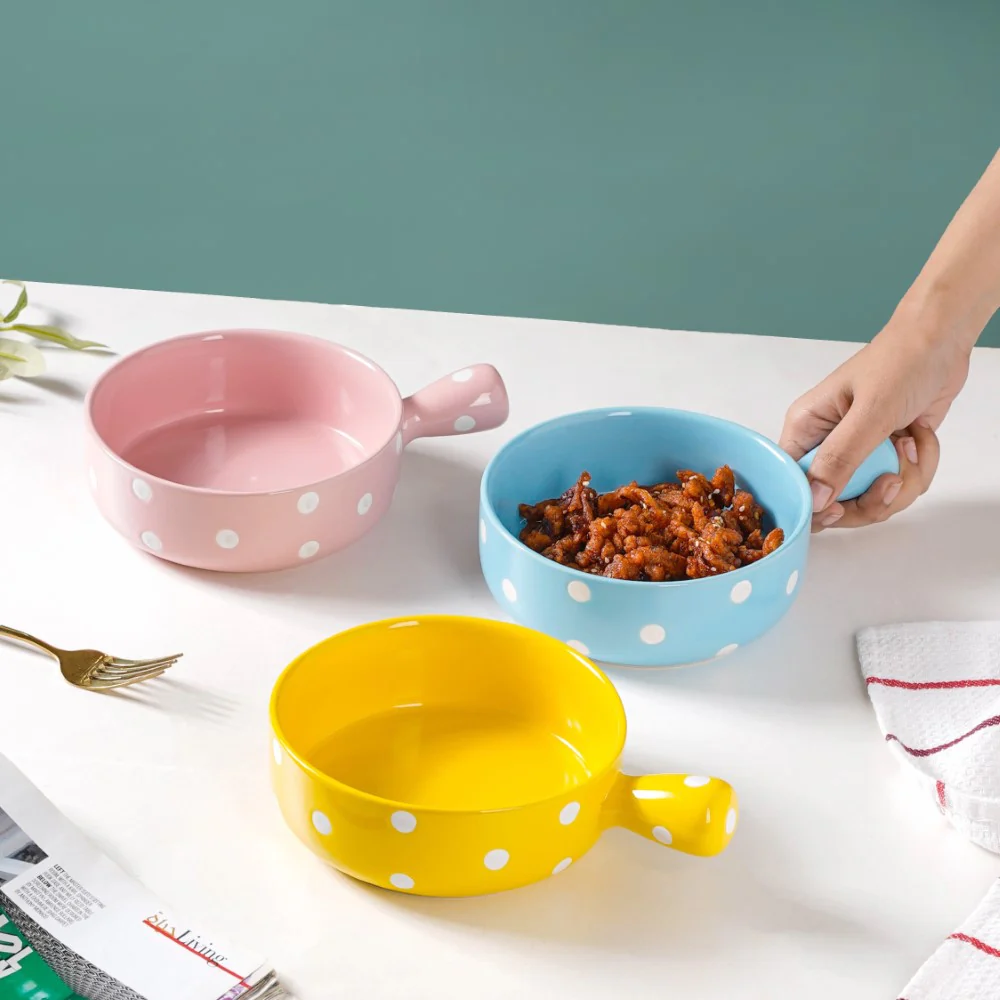 Dots Bowl With Handle - Image 8