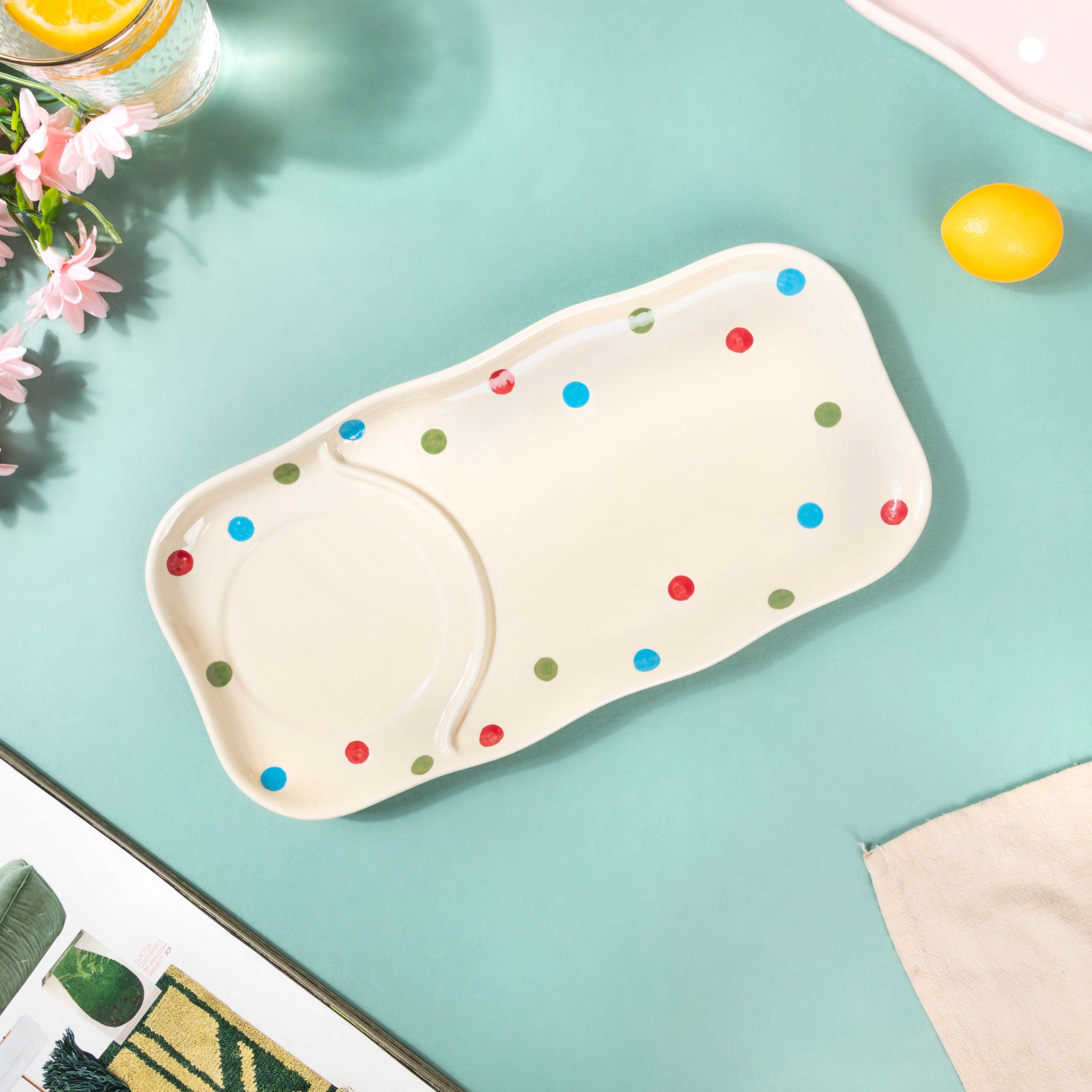Dots Soup Plate White - Image 5