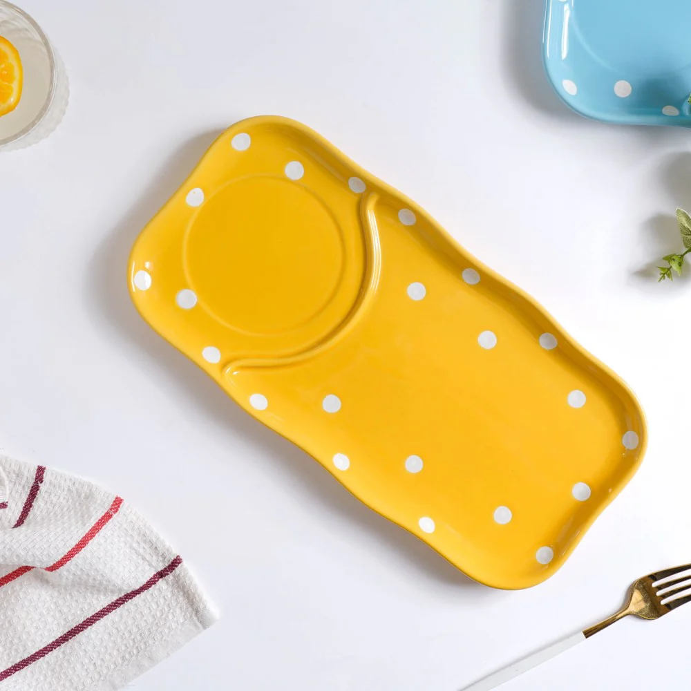 Dots Soup Plate Yellow - Image 7