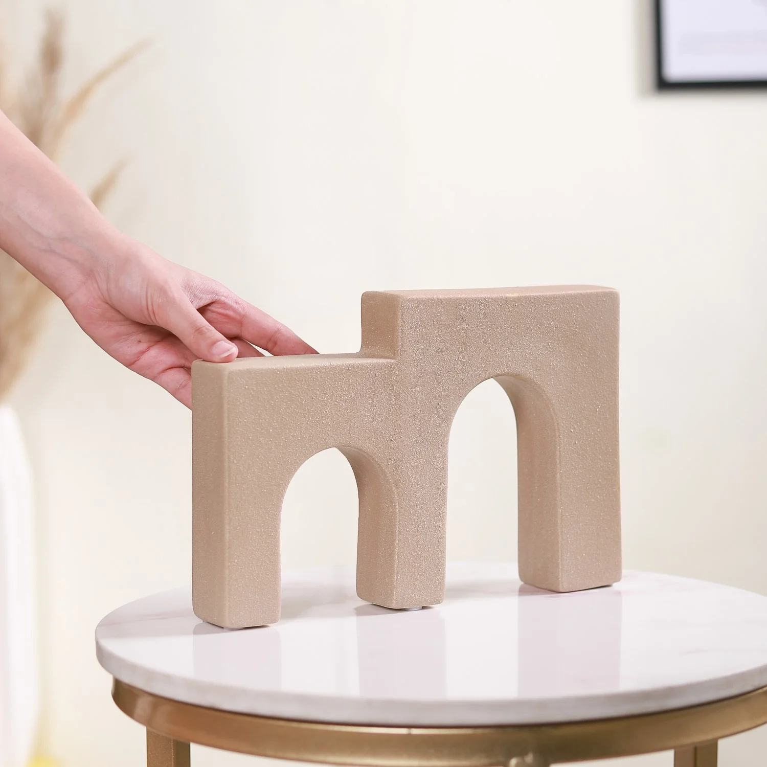 Double Arch Architectural Ceramic Sculpture - Image 3