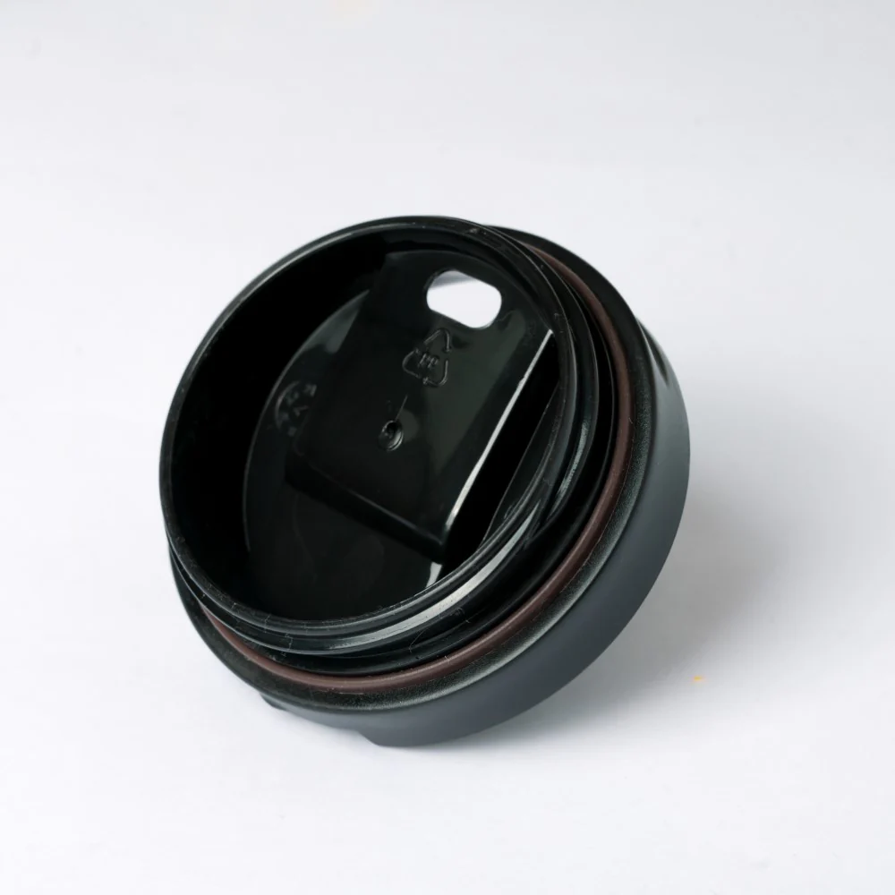 Double Walled Travel Tumbler Black With Flip Lid 500ml - Image 6