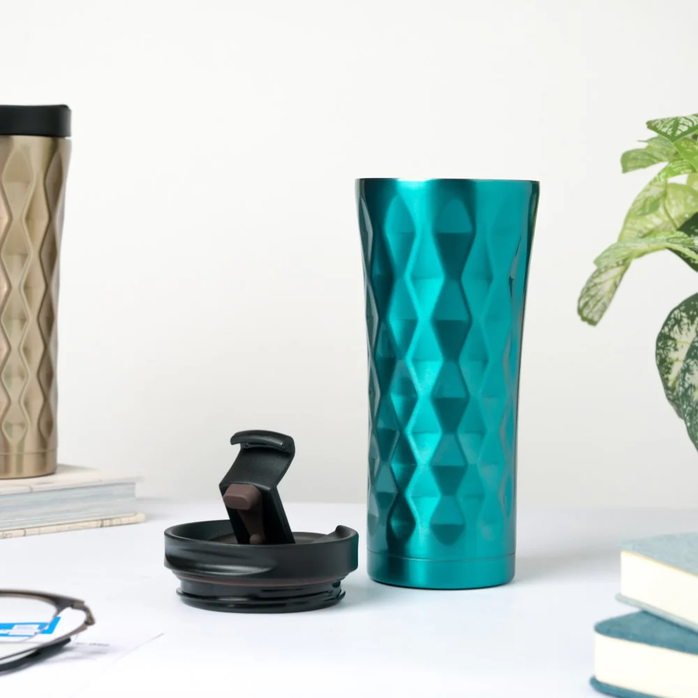 Double Walled Travel Tumbler Green 500ml - Image 4
