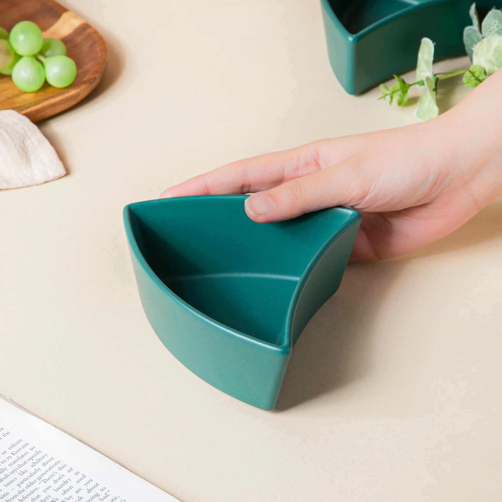 Dry Fruit Bowl Green Set Of 5 200 ml - Image 6