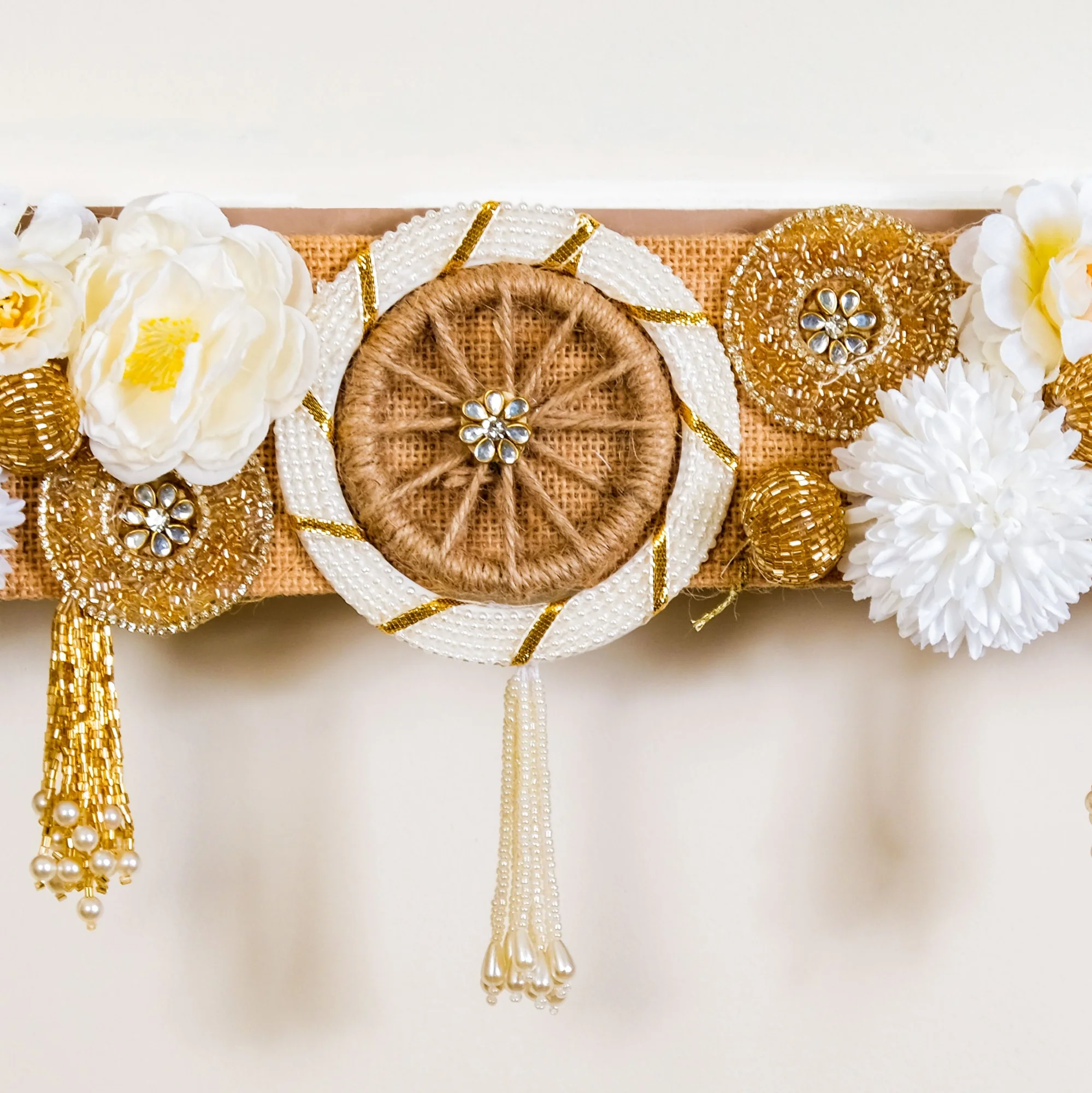 Eco Concious Floral Wall Hanging Toran - Image 6
