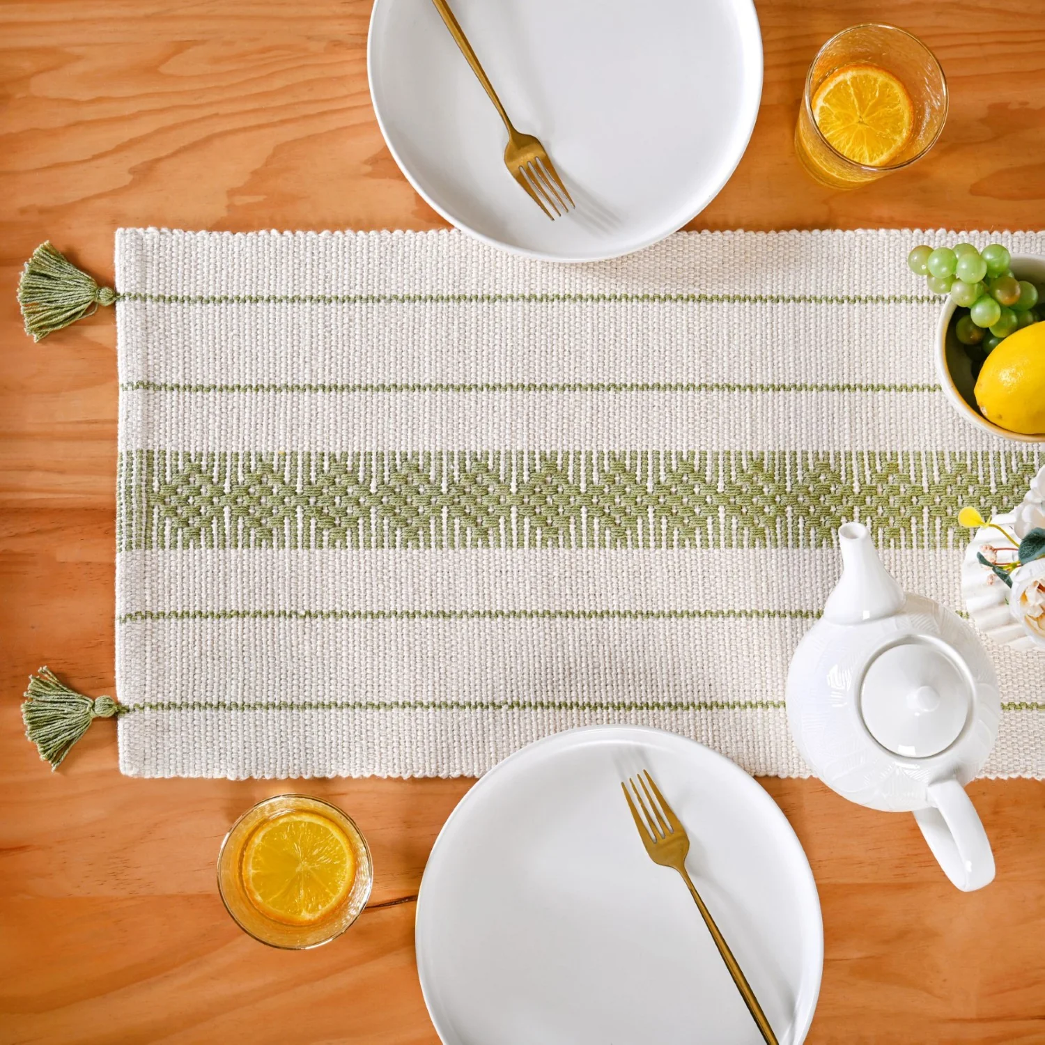 Ecofriendly Cotton Runner 180x33cm - Image 2