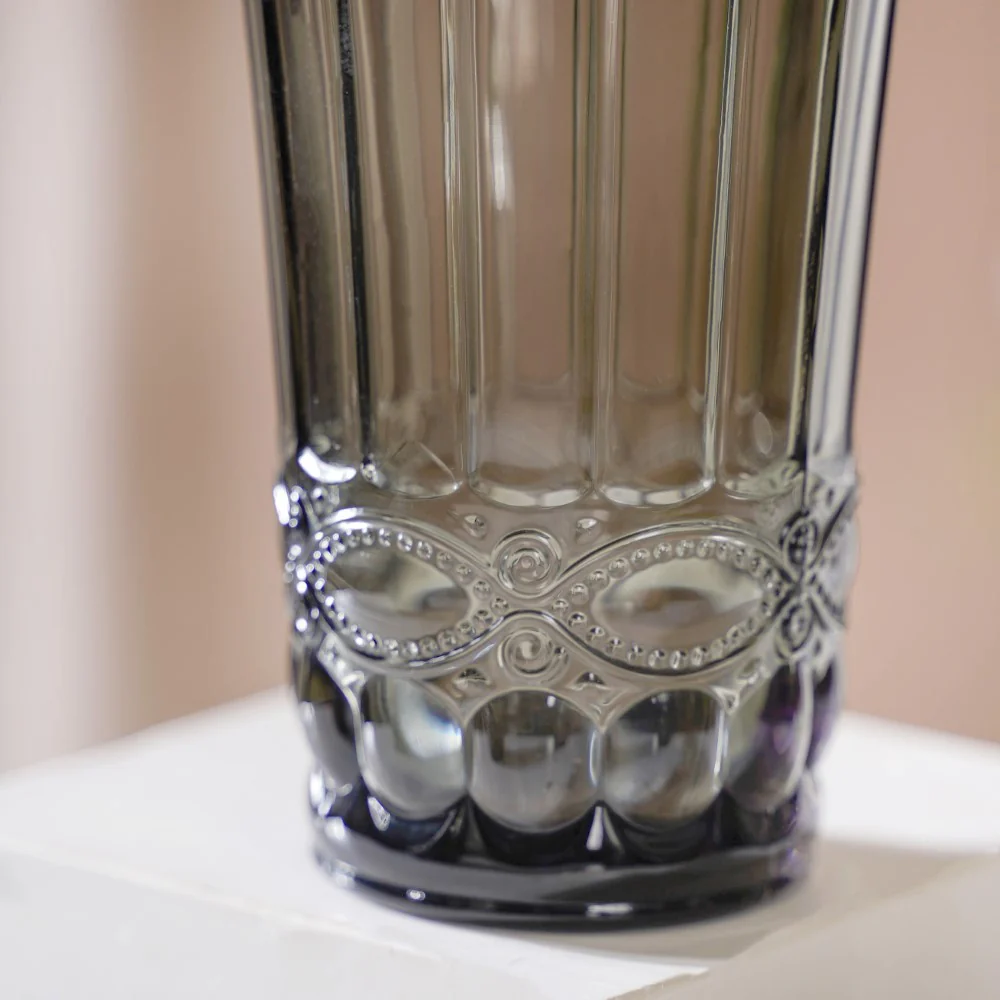 Embossed Drinking Glass Set of 4 - Image 5