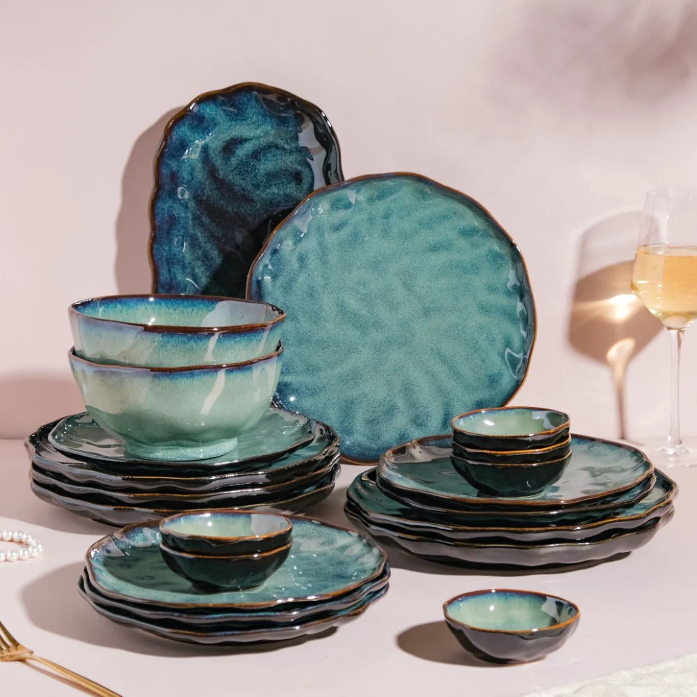 Emerald 21 Piece Dinner Set For 6 - Image 9