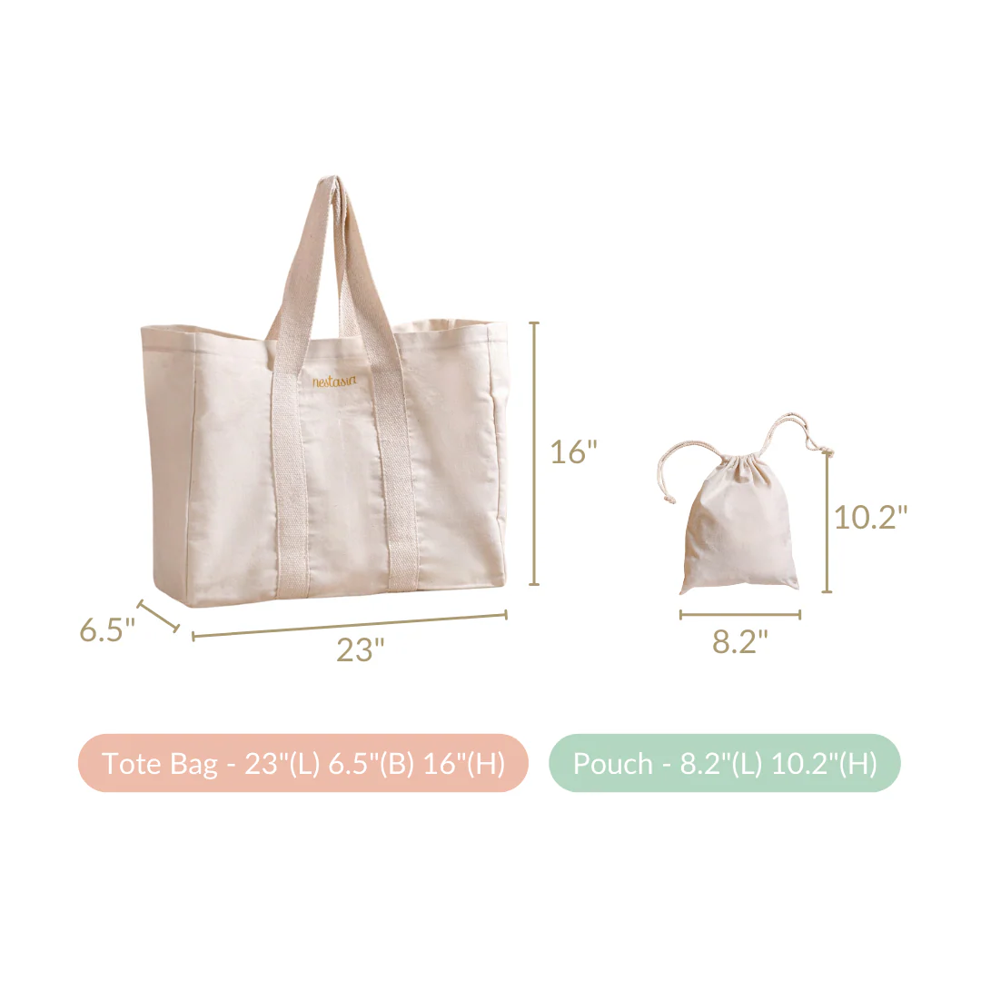 Everyday Canvas Vegetable Bag Set Of 2 - Image 4