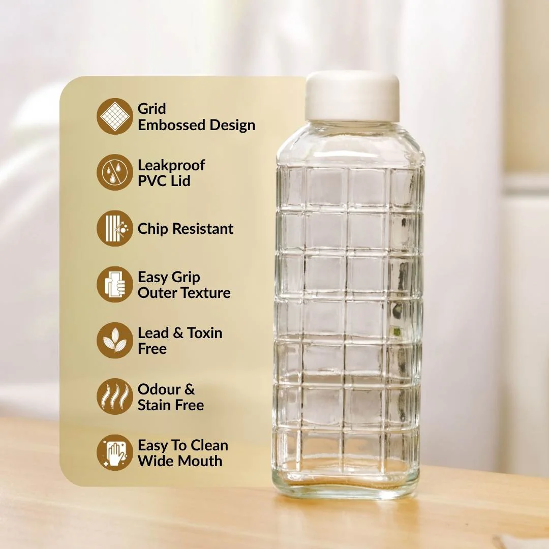 Everyday Transparent Glass Bottle Set Of 2 720ml - Image 4