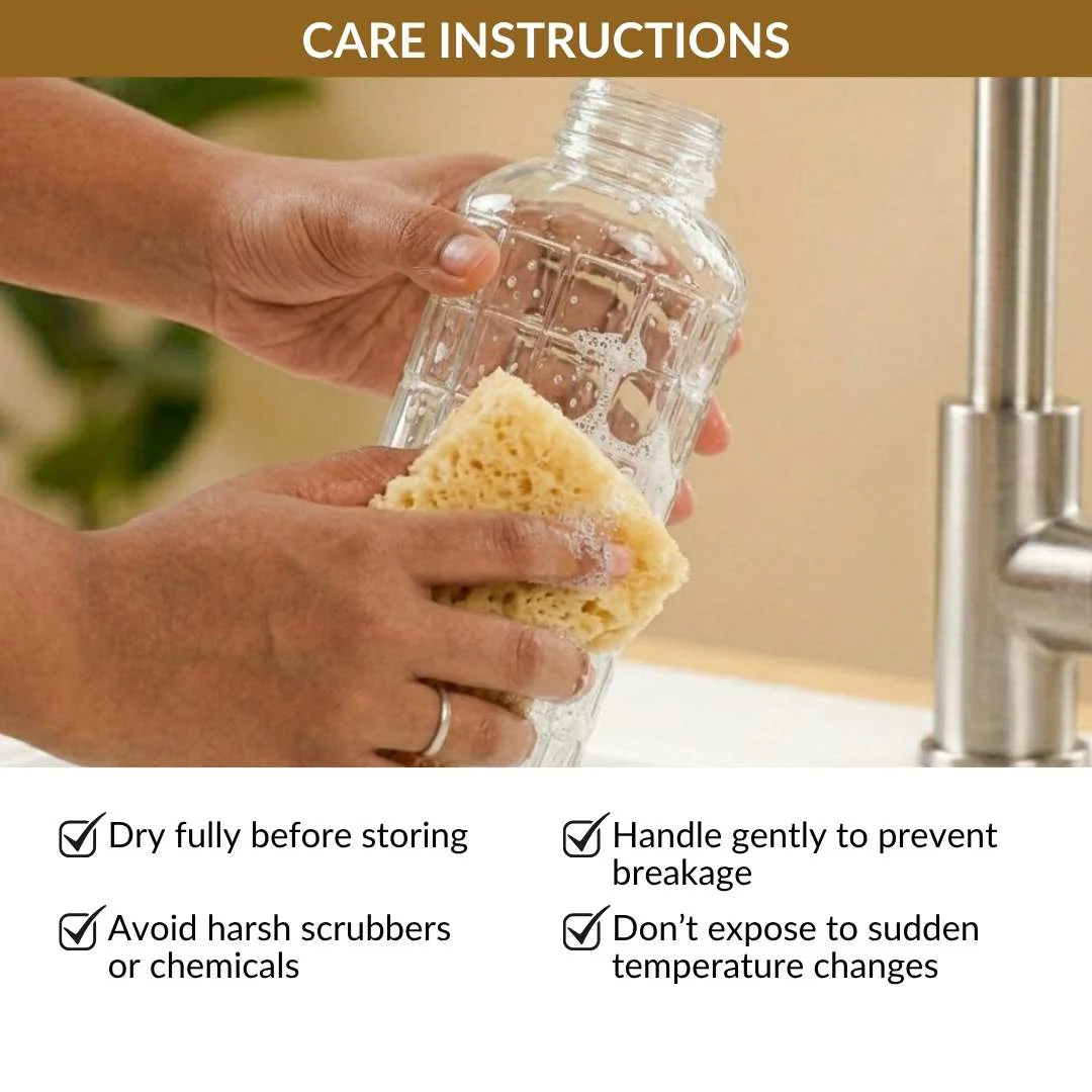 Everyday Transparent Glass Bottle Set Of 2 720ml - Image 7