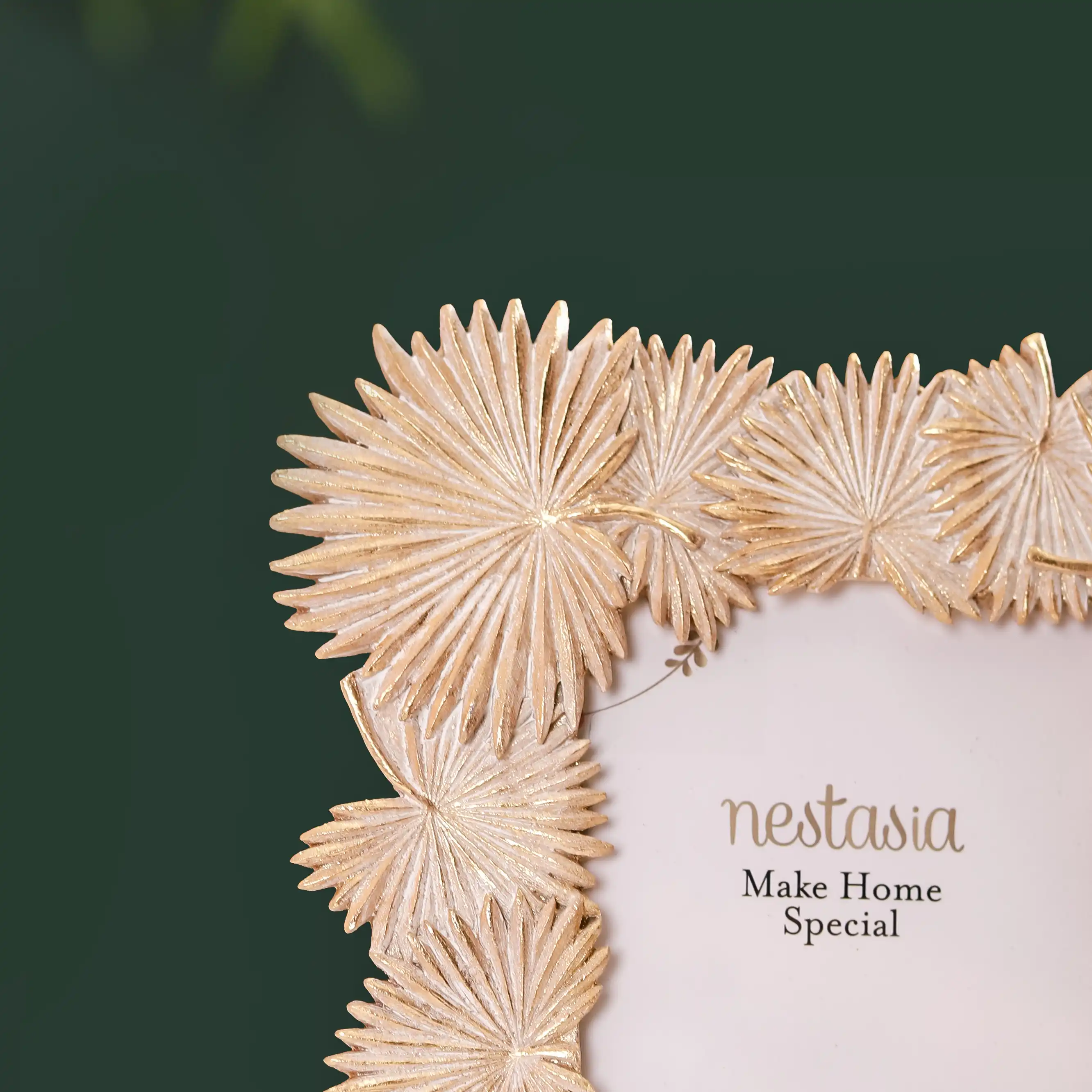 Fan Palm Decor Frame Gold Small 9"x7" - Image 11