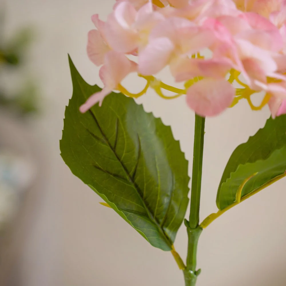 Faux Hydrangea Flower Pink - Image 5