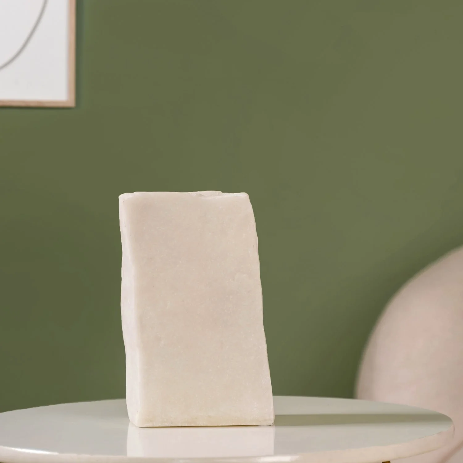 Fern Leaf Stone Finish Decor Vase - Image 8