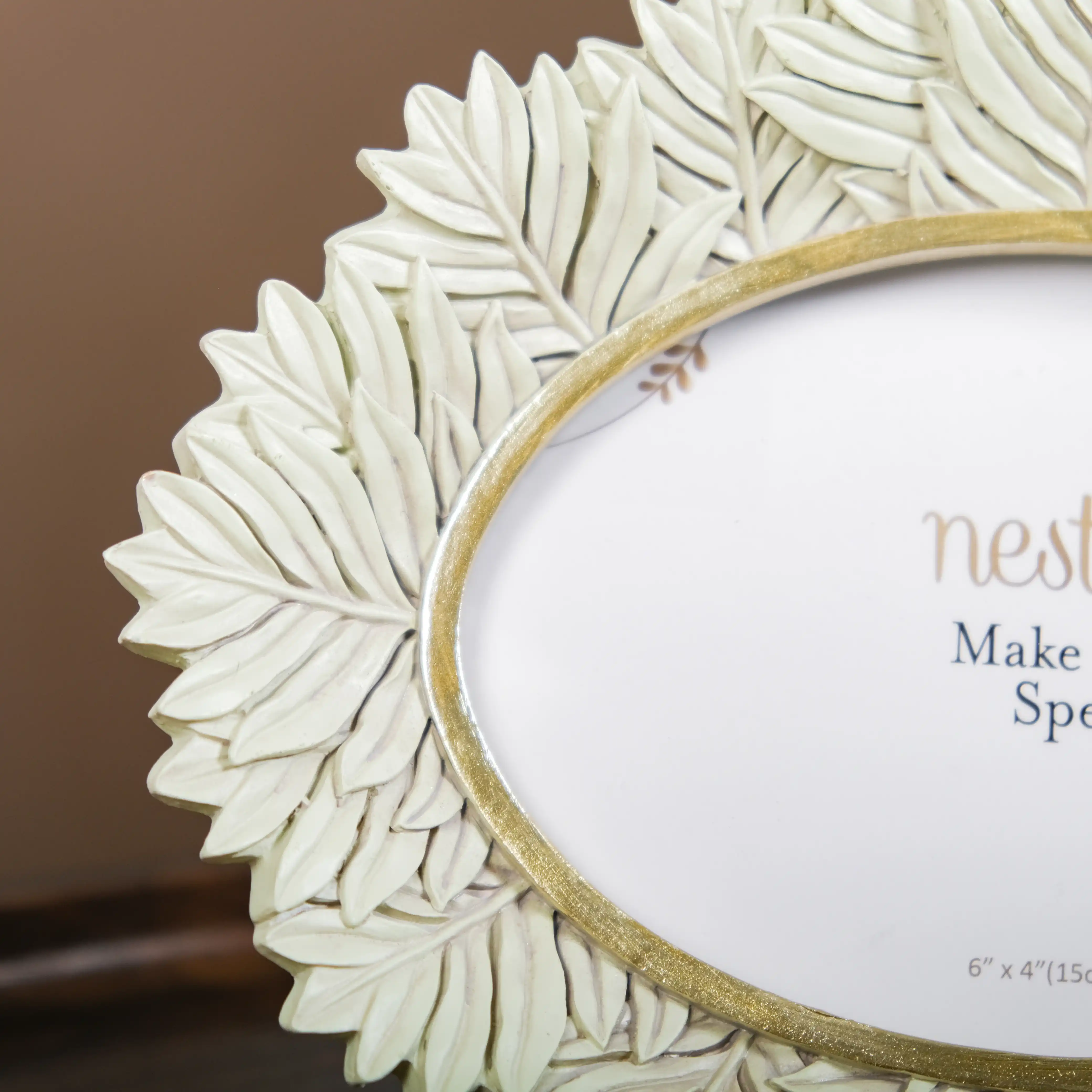 Fern Wreath Oval Photo Frame 8.5"x6.5" - Image 4