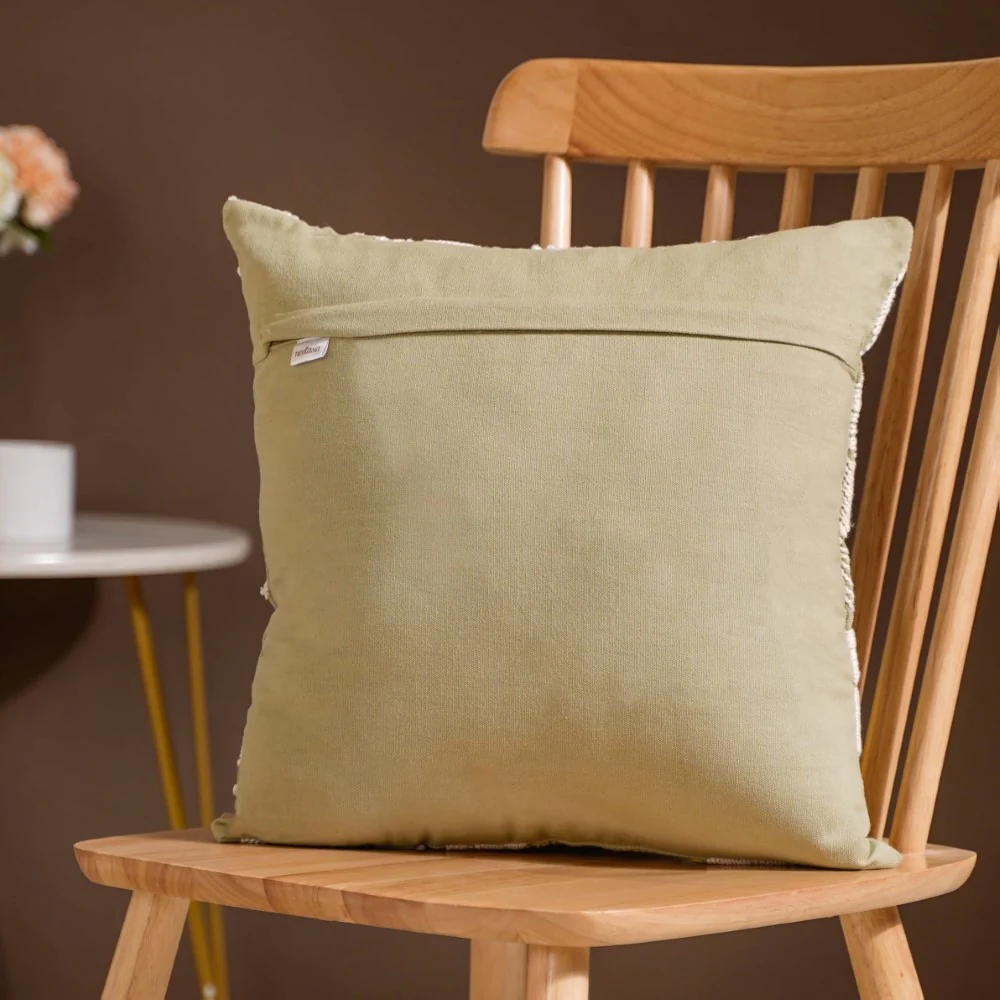 Fiore Sofa Cushion Cover Green 16x16 Inch - Image 4