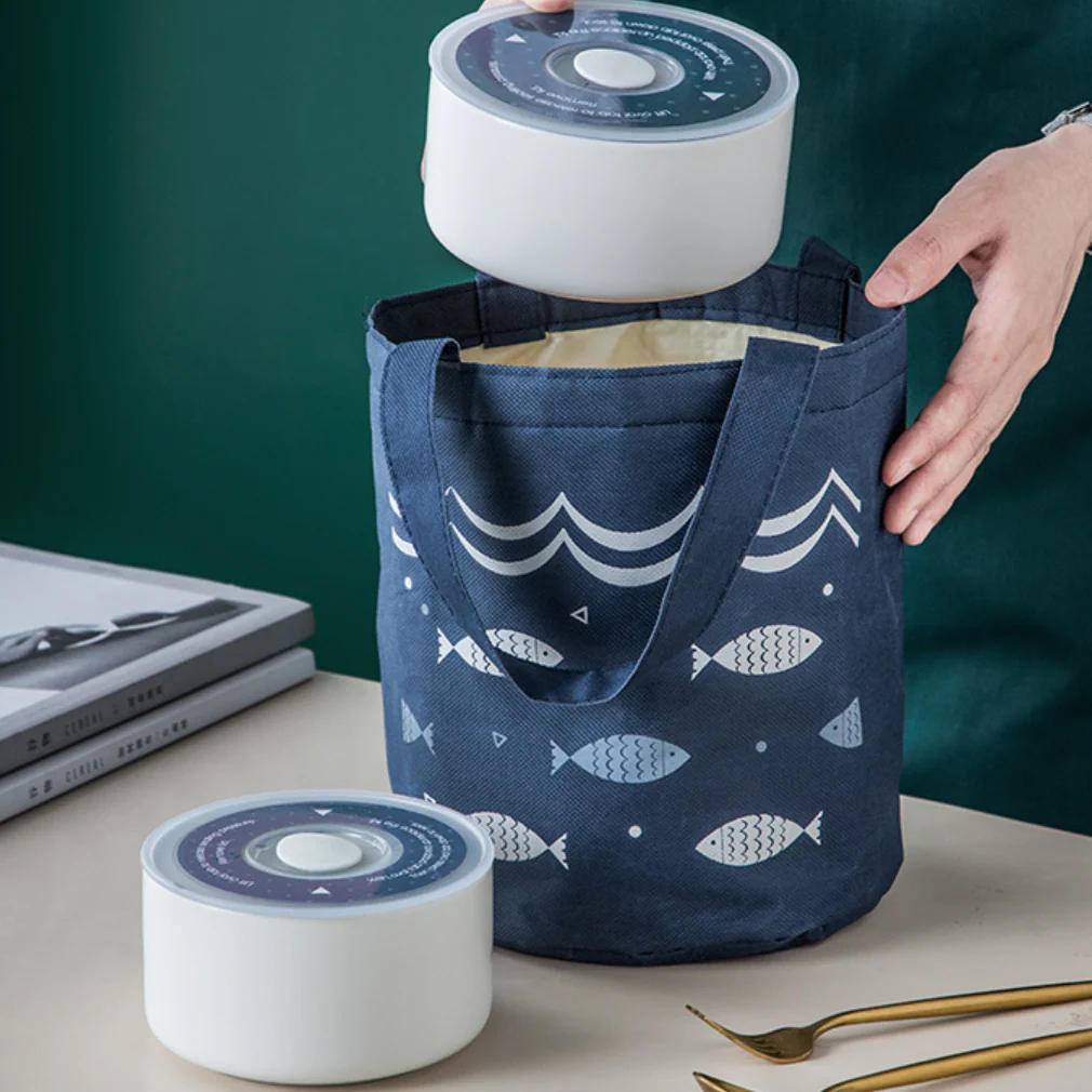 Fish Print Lunch Bag - Image 3