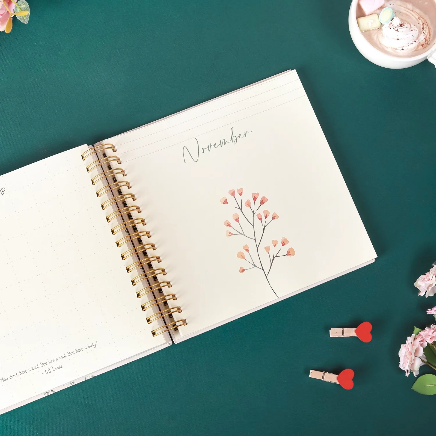 Floral Annual Undated Planner - Image 10