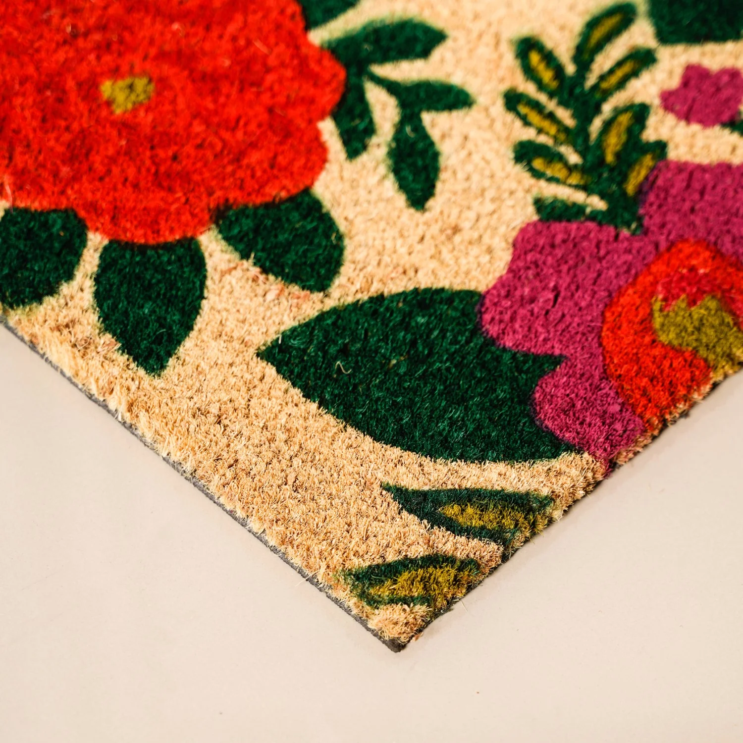 Floral Bouquet Coir Floor Mat 36x24 Inch - Image 3